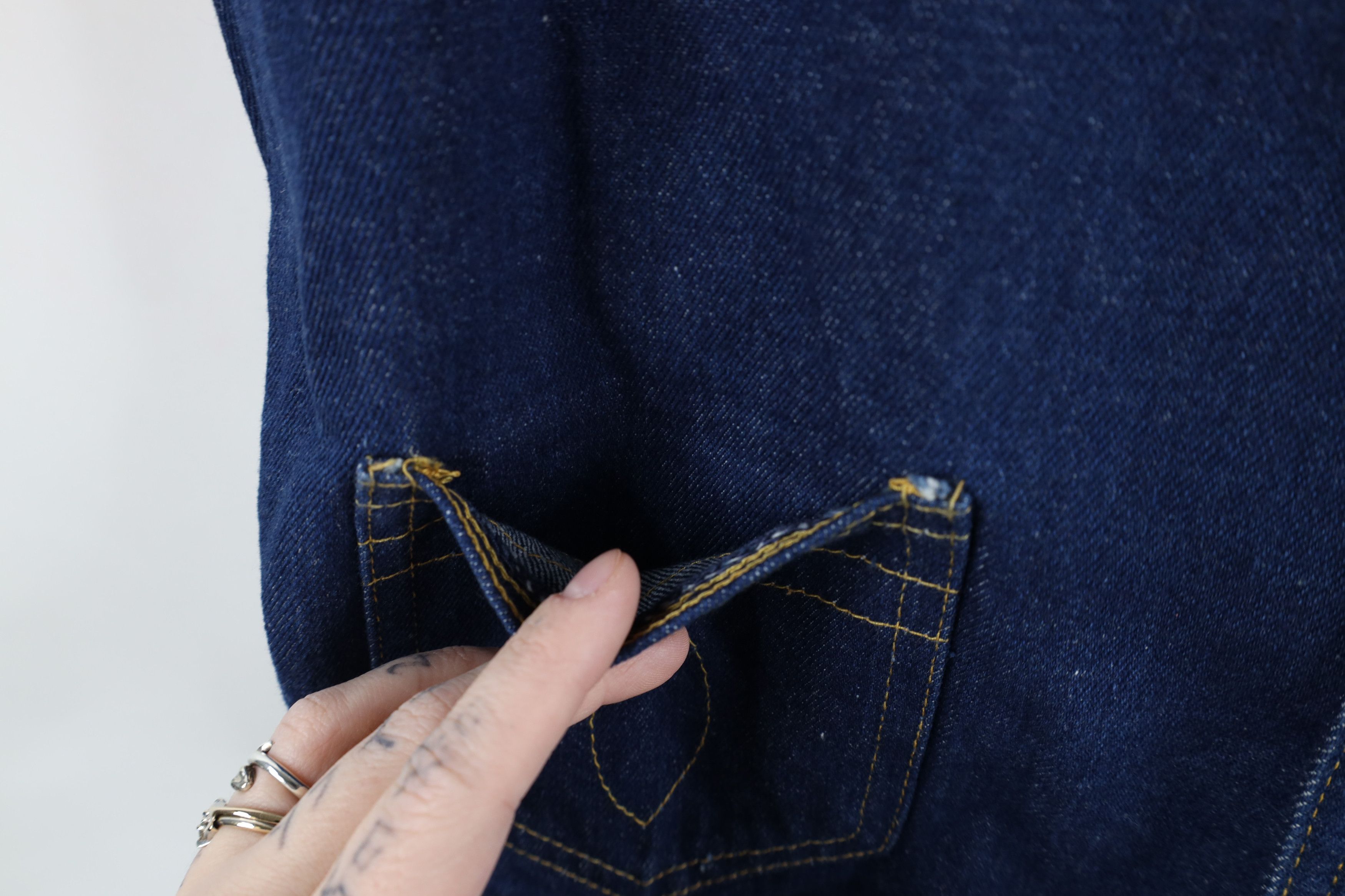 Lee × Vintage Vintage 60s 70s Lee Cowboy Denim Jean Vest Jacket Blue USA Size US L / EU 52-54 / 3 - 7 Thumbnail