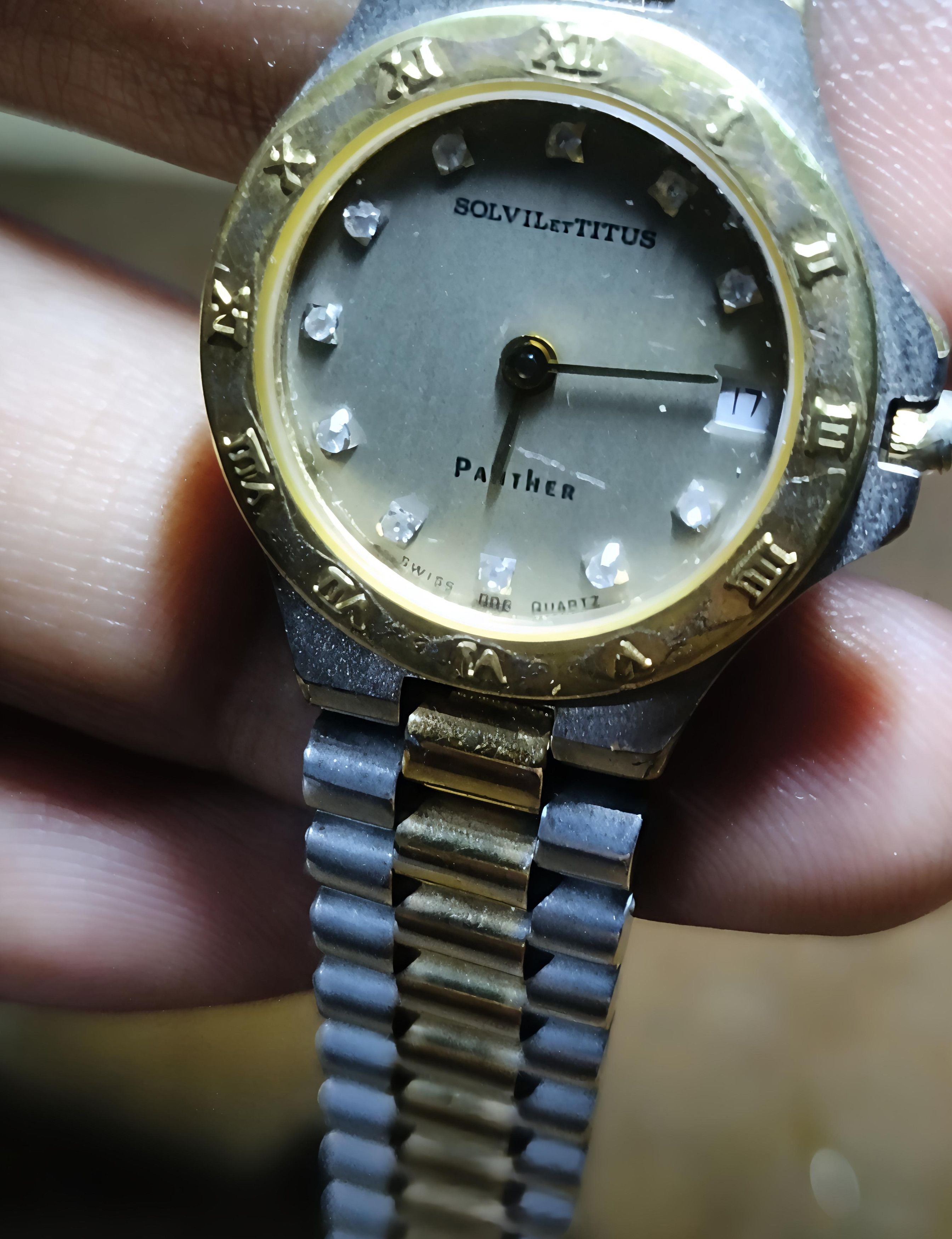 Vintage Vintage solvil et Titus panther two tone diamond watch Size ONE SIZE - 9 Thumbnail