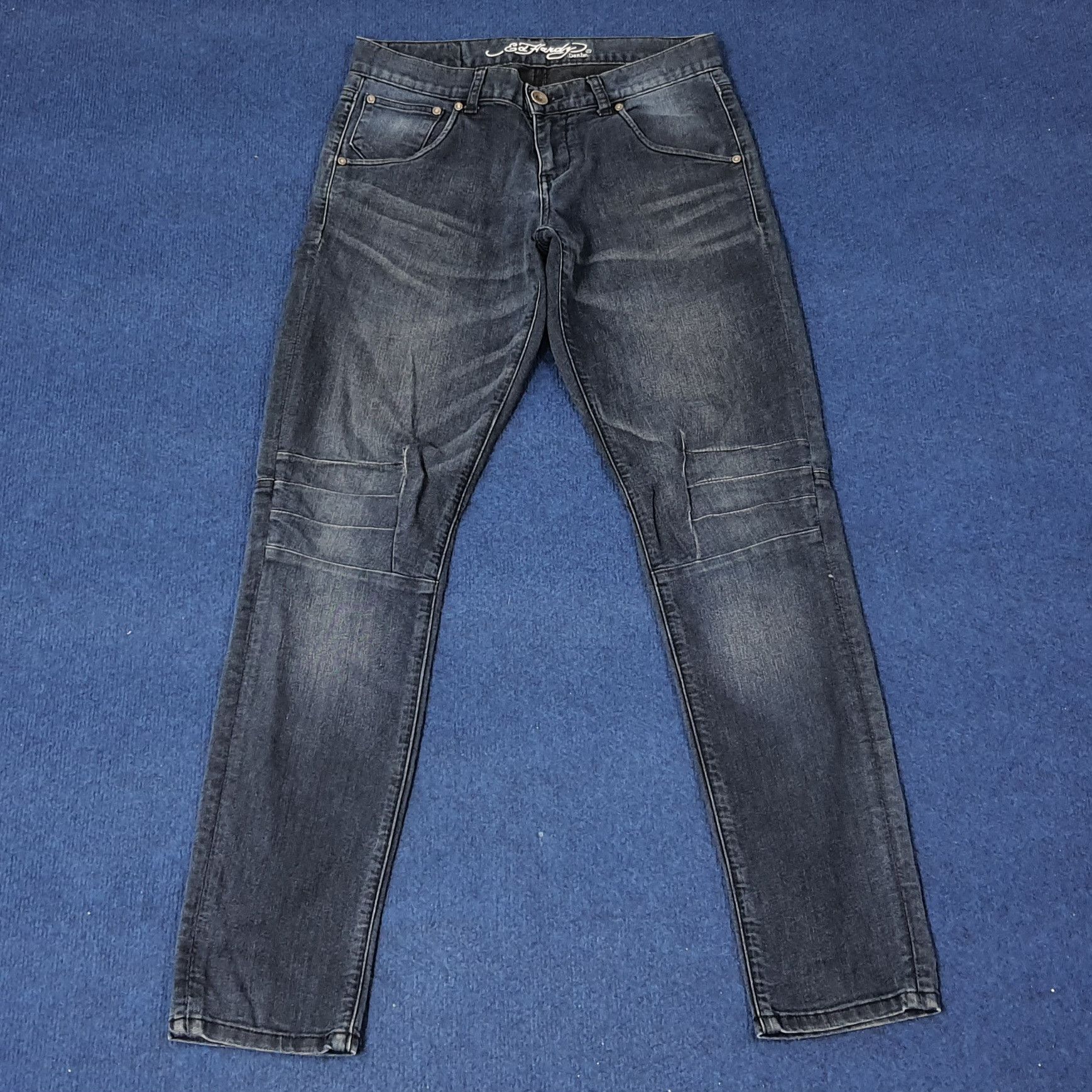 Designer × Ed Hardy × Vintage Vintage Ed Hardy Designer Custom Logo Jeans Size 30" / US 8 / IT 44 - 5 Thumbnail