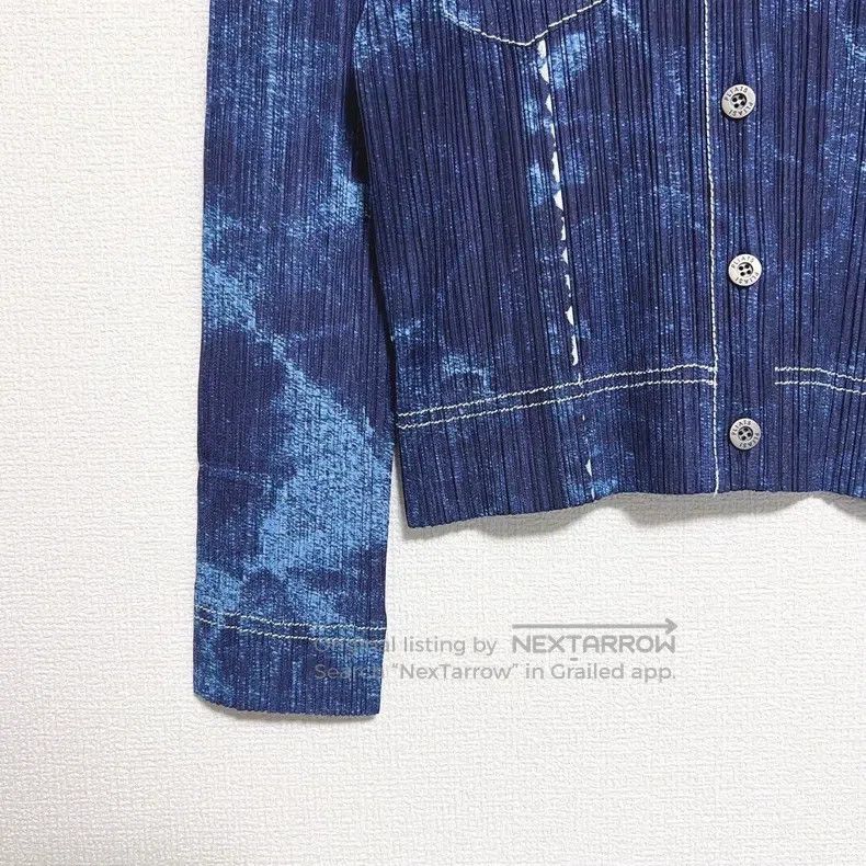 Issey Miyake Denim Print Jacket