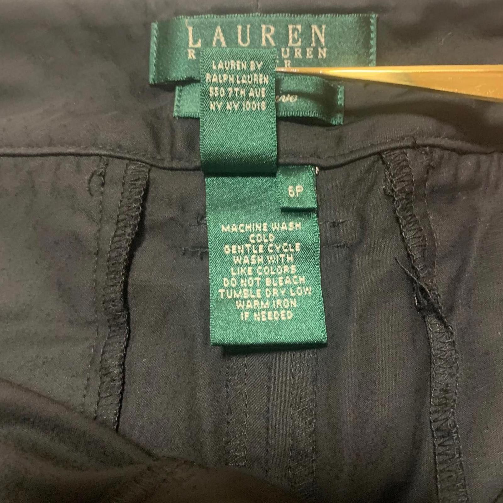 Lauren Ralph Lauren Lauren Ralph Lauren Women's 6P Black Wide Leg Gaucho Pants Size 28" / US 6 / IT 42 - 11 Thumbnail