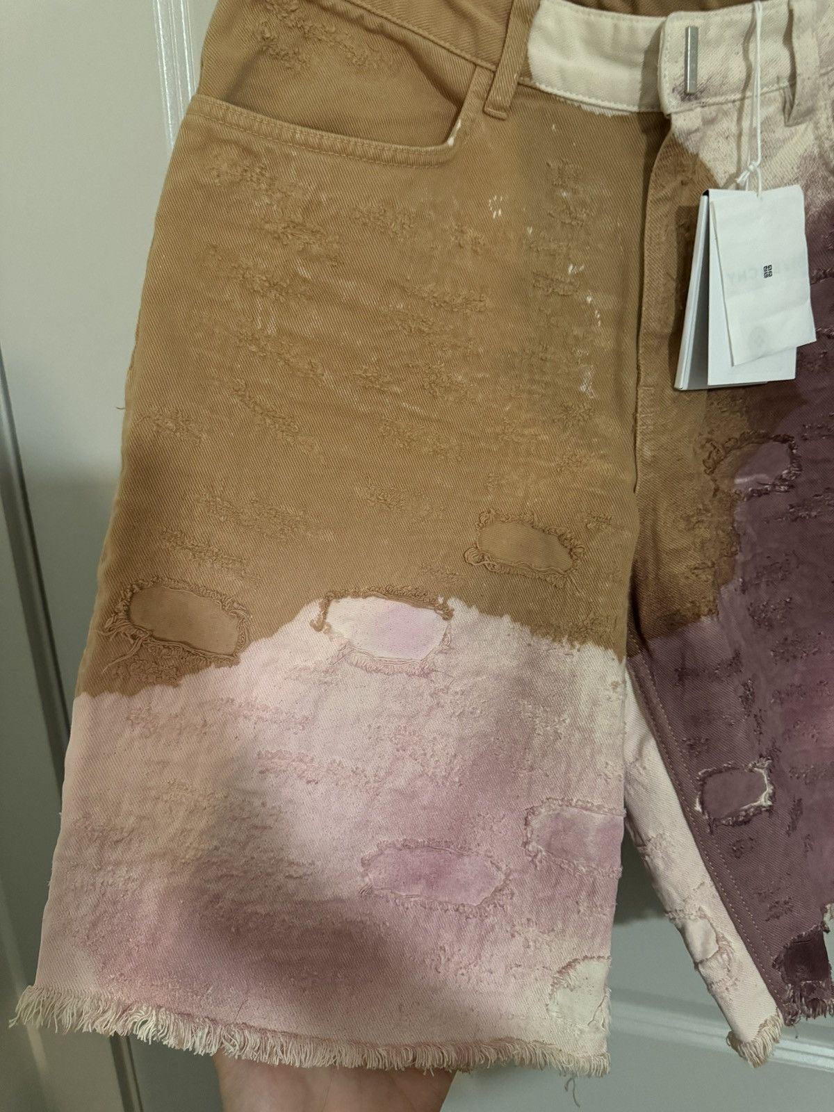 Givenchy Givenchy dyed boro shorts Size US 33 - 4 Thumbnail