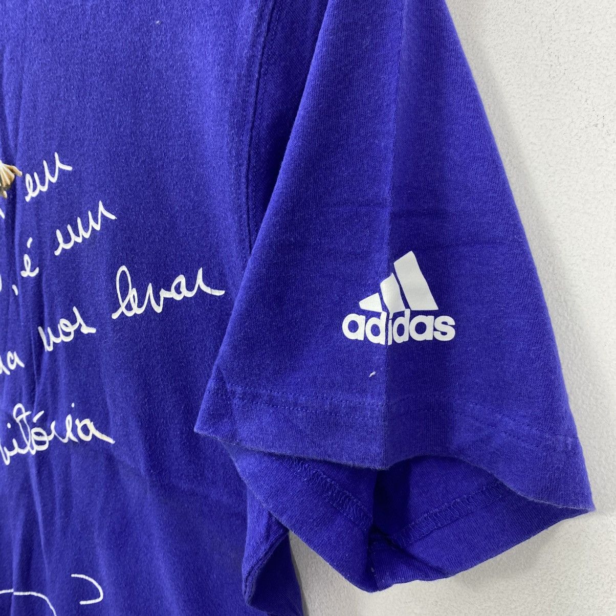 Adidas Vintage 2006 Adidas Japan Samurai Blue Zico Shirt L Soccer Size US L / EU 52-54 / 3 - 5 Thumbnail