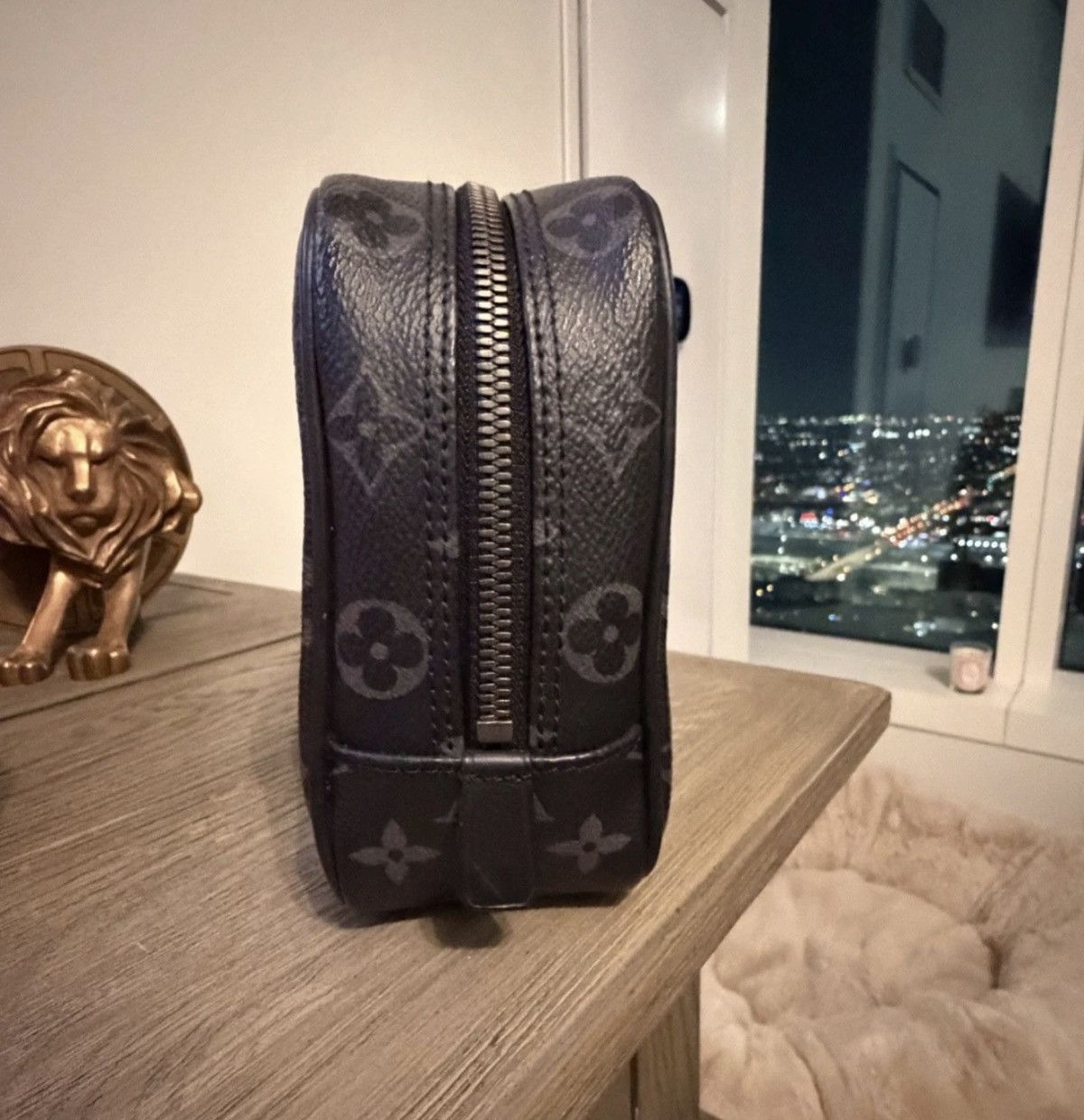 Louis Vuitton Discontinued Eclipse Monogram Toiletry Pouch Trous GM Size ONE SIZE - 9 Thumbnail