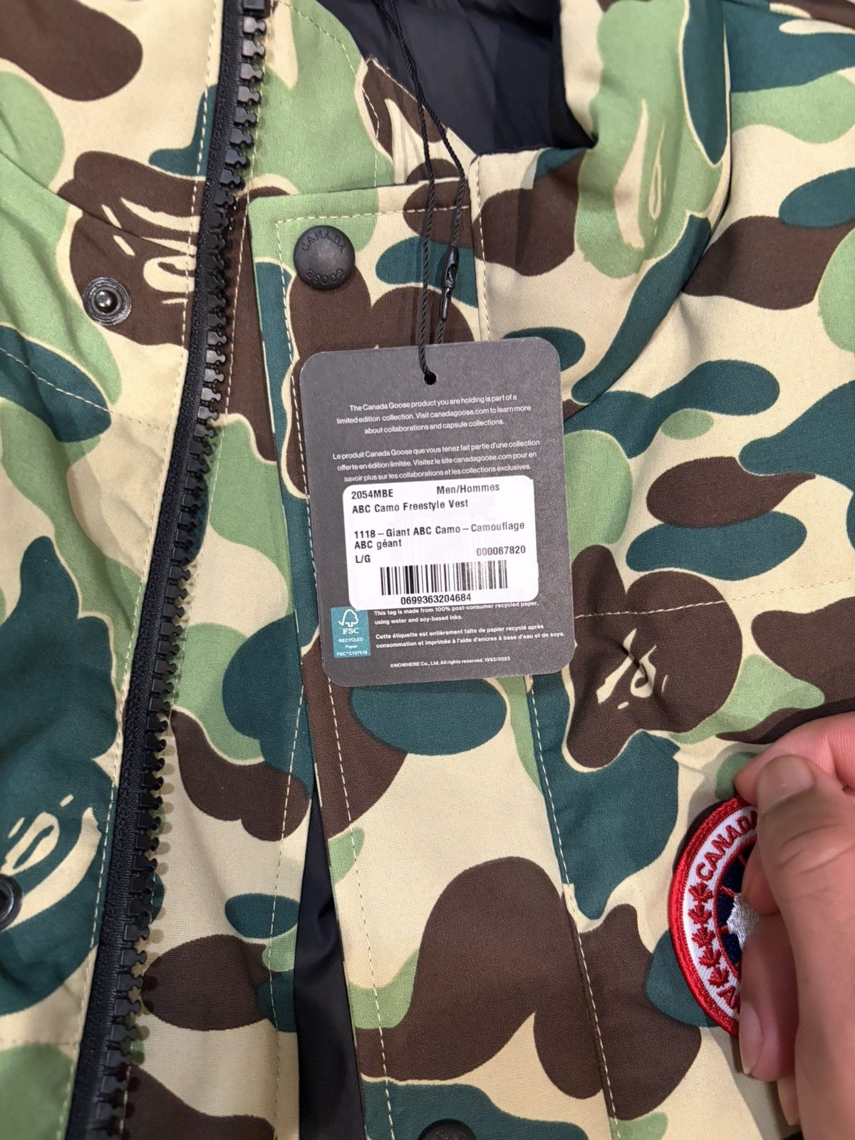 Bape × Canada Goose Bape/Canada Goose Size US L / EU 52-54 / 3 - 3 Thumbnail