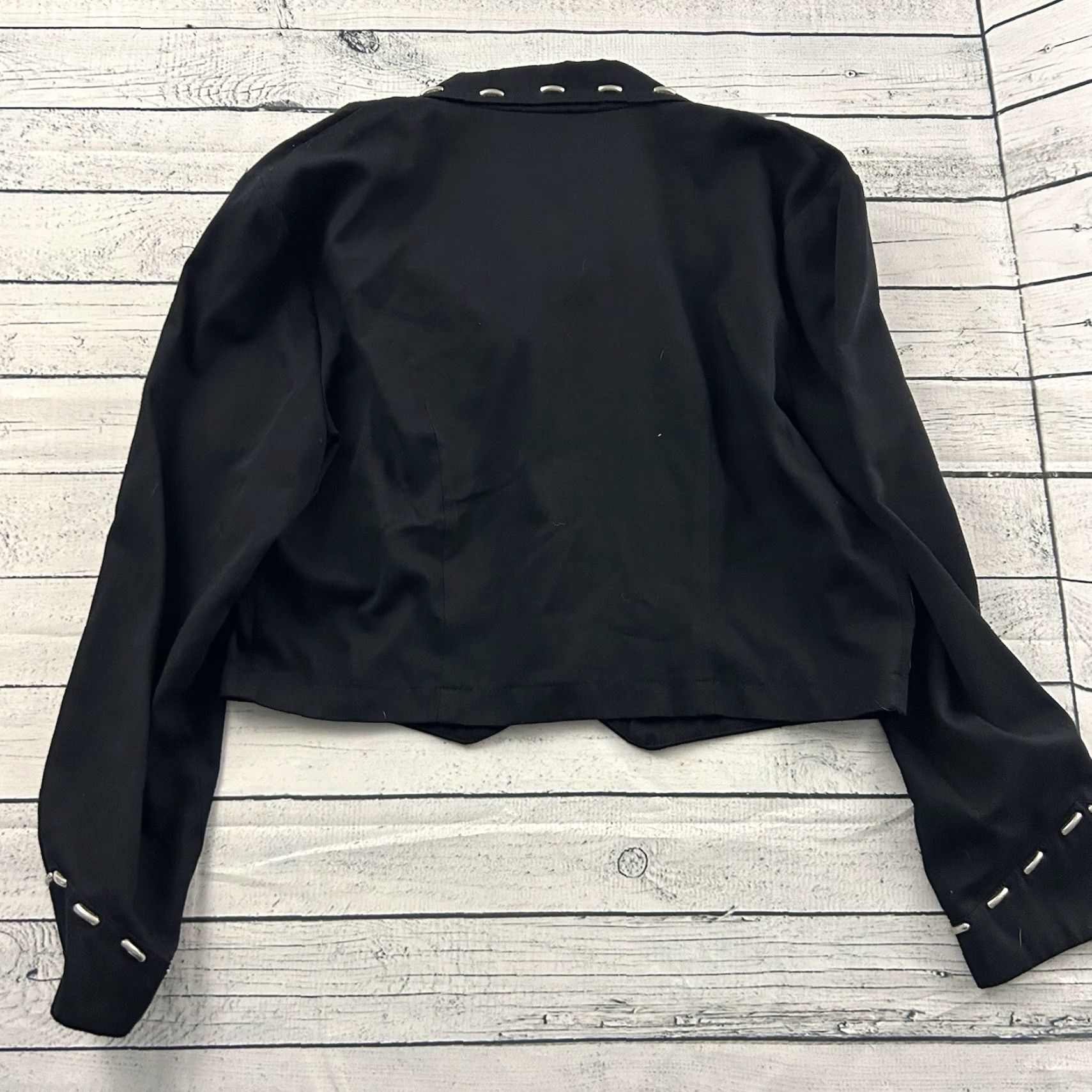 Vintage VINTAGE New Frontier Western Jacket Womens Large Black Cropped Size L / US 10 / IT 46 - 7 Thumbnail