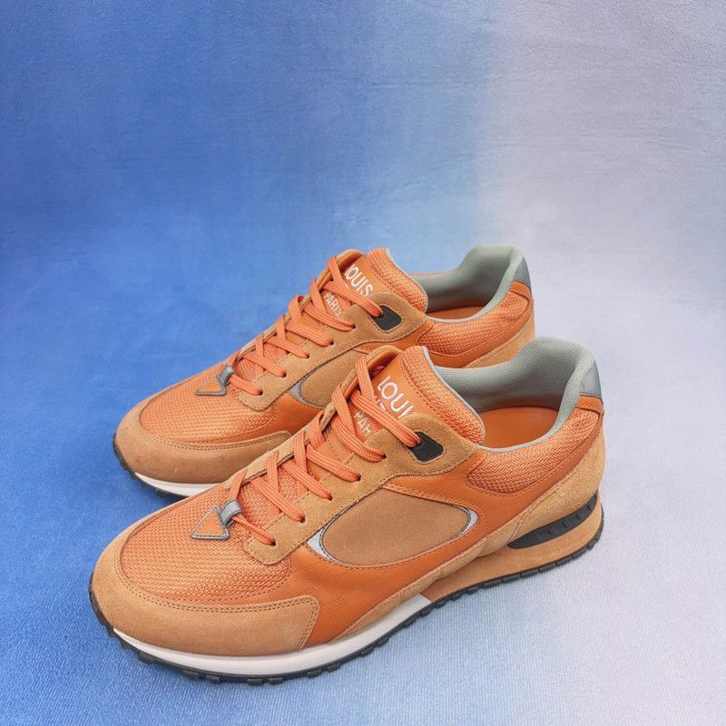 Louis Vuitton Louis Vuitton Suede Running Shoes in Orange - Size US 9 / EU 42 - 1 Thumbnail