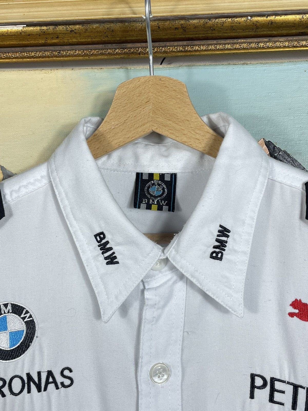 BMW × Formula 1 × Vintage BMW Sauber Formula F1 Team Vintage White Shirt Racing Motor Size US XL / EU 56 / 4 - 6 Thumbnail