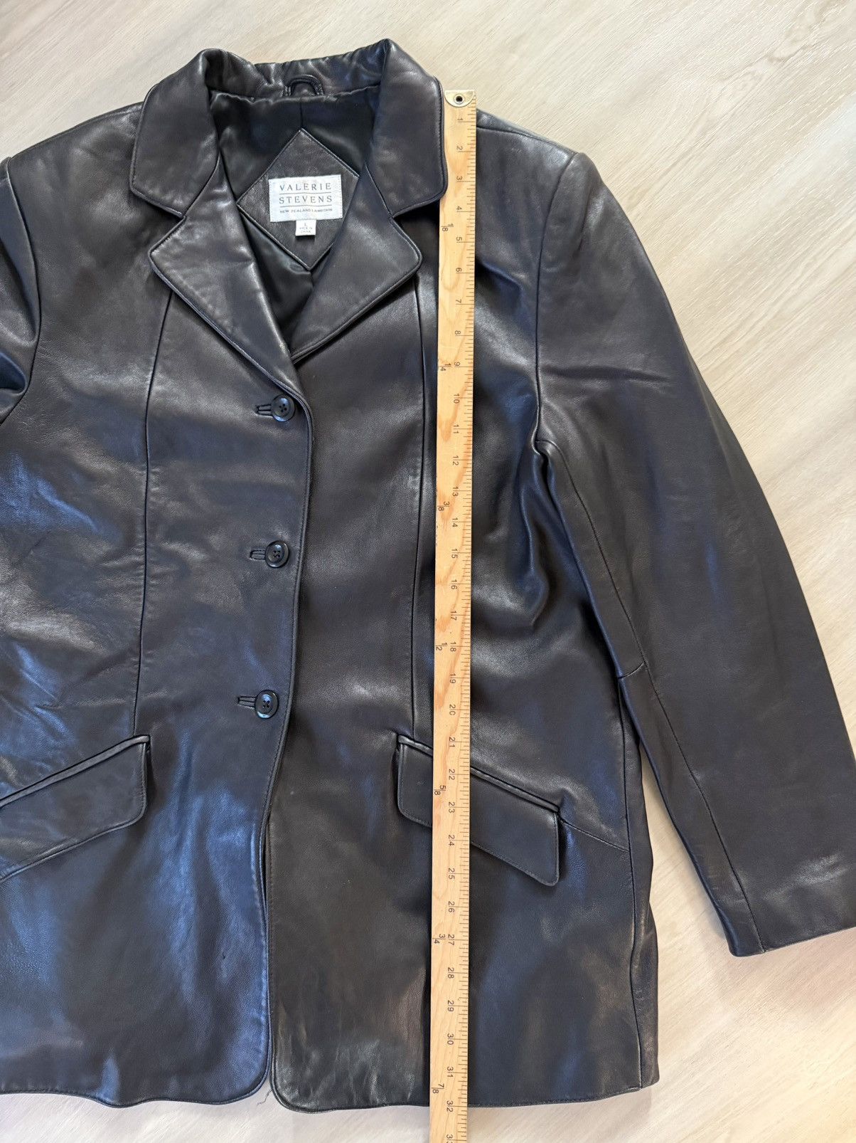 Vintage Vintage Valerie Stevens Ladies Black Lambskin Leather Sz L Size L / US 10 / IT 46 - 8 Thumbnail