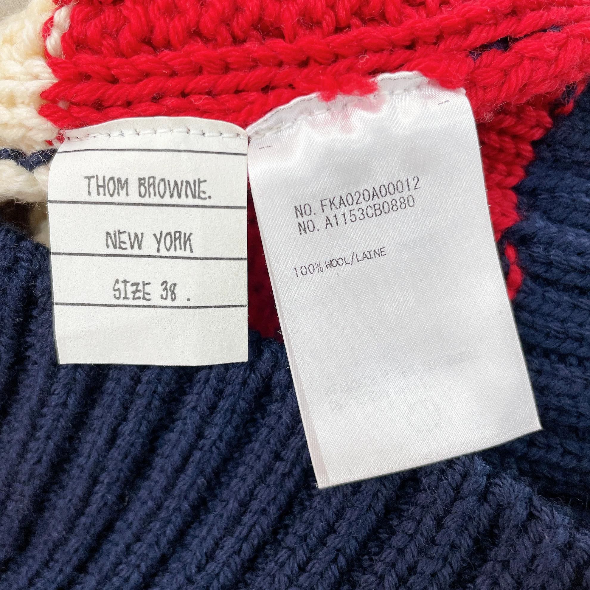 Thom Browne TB crewneck colorblock stripe knit top 38 Size XS / US 0-2 / IT 36-38 - 7 Thumbnail