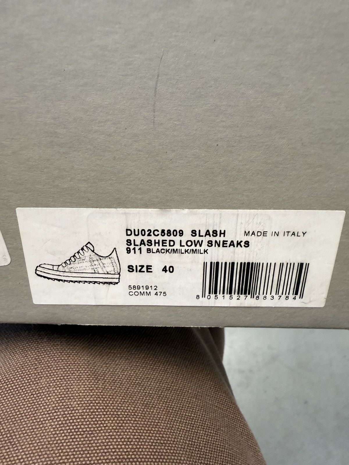 Rick Owens Rick Owens DRKSHDW Slashed Low Sneaker Size 40 / US 7 Size US 7 / EU 40 - 15 Thumbnail