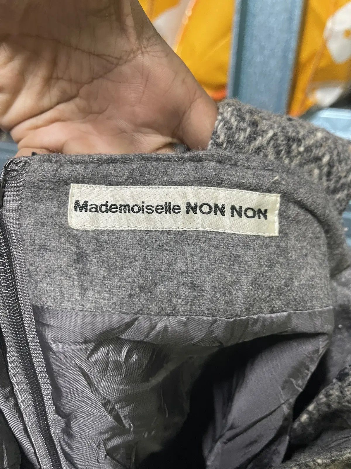 Mademoiselle Non Non Vintage Mademoiselle NON NON Tweed Wool Pinafore Dress Size S / US 4 / IT 40 - 12 Thumbnail