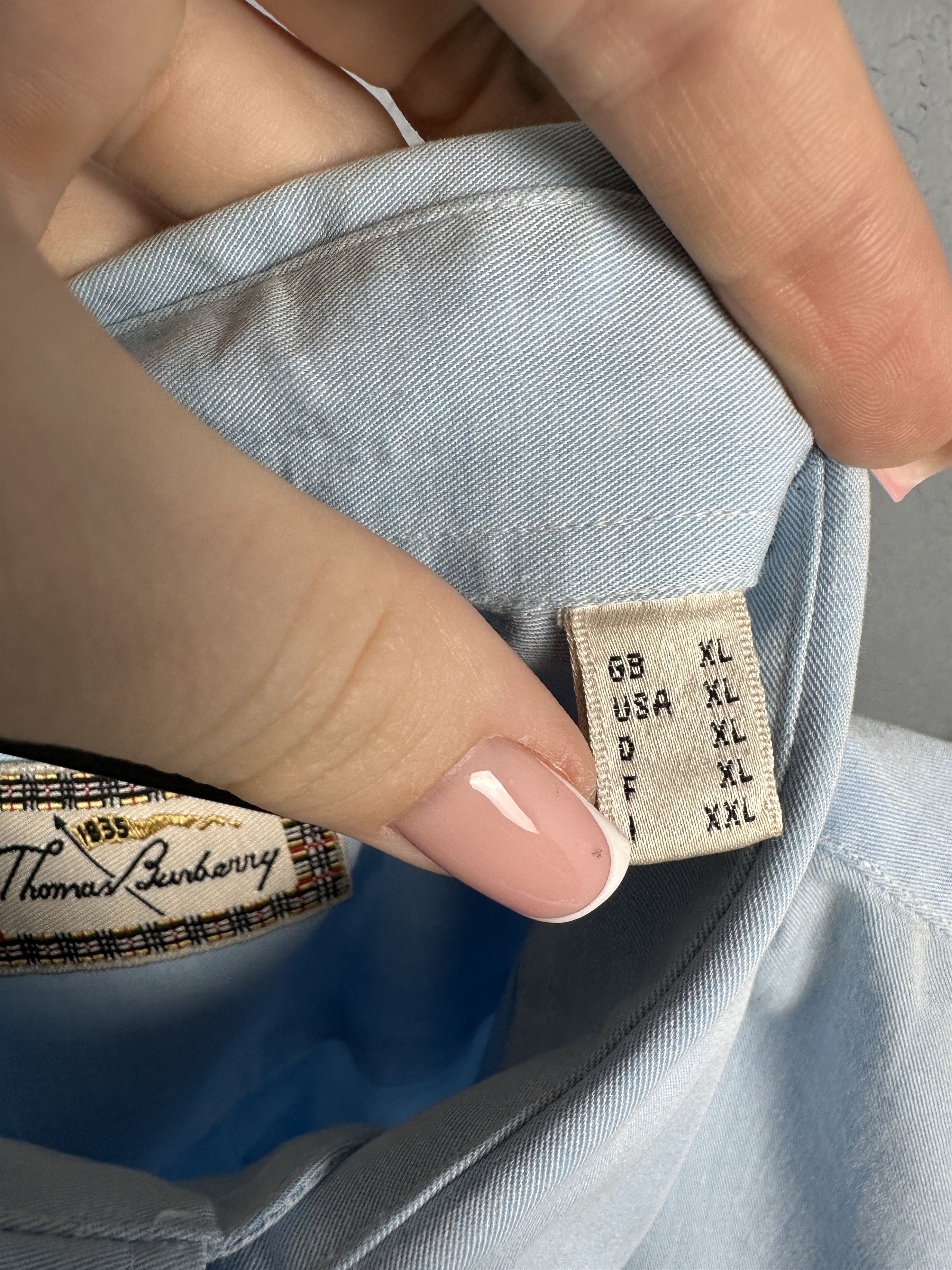 Burberry Thomas Burberry Mens Long Sleeve Shirt Size US XL / EU 56 / 4 - 5 Thumbnail