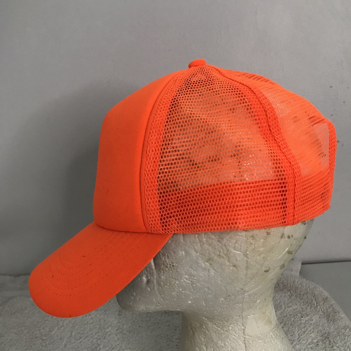 George George Neon Orange Blank Trucker Hat OS Size ONE SIZE - 2 Thumbnail