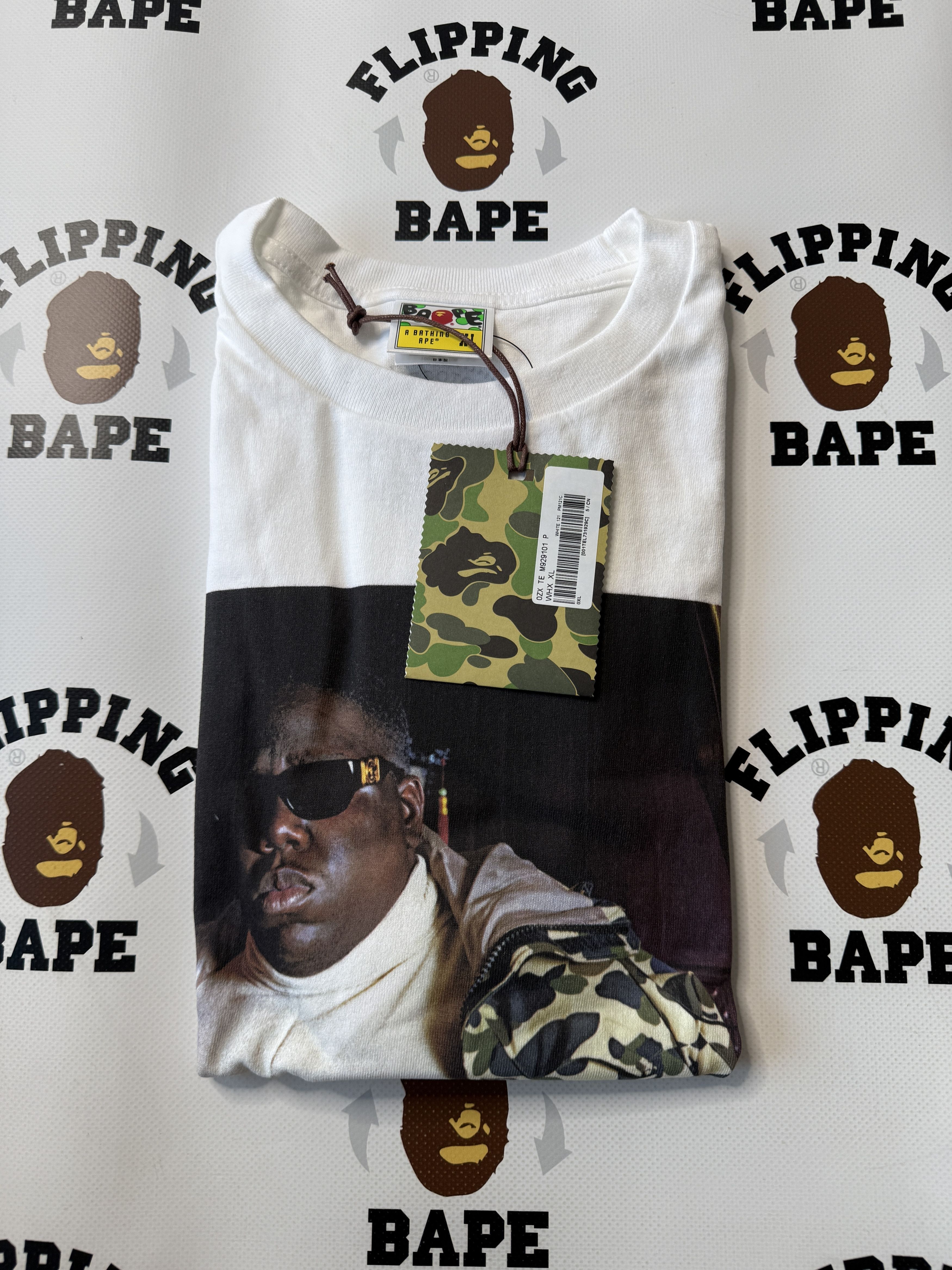 Bape BAPE X SHAWN MORTENSEN BIGGIE TEE Size US XL / EU 56 / 4 - 10 Thumbnail