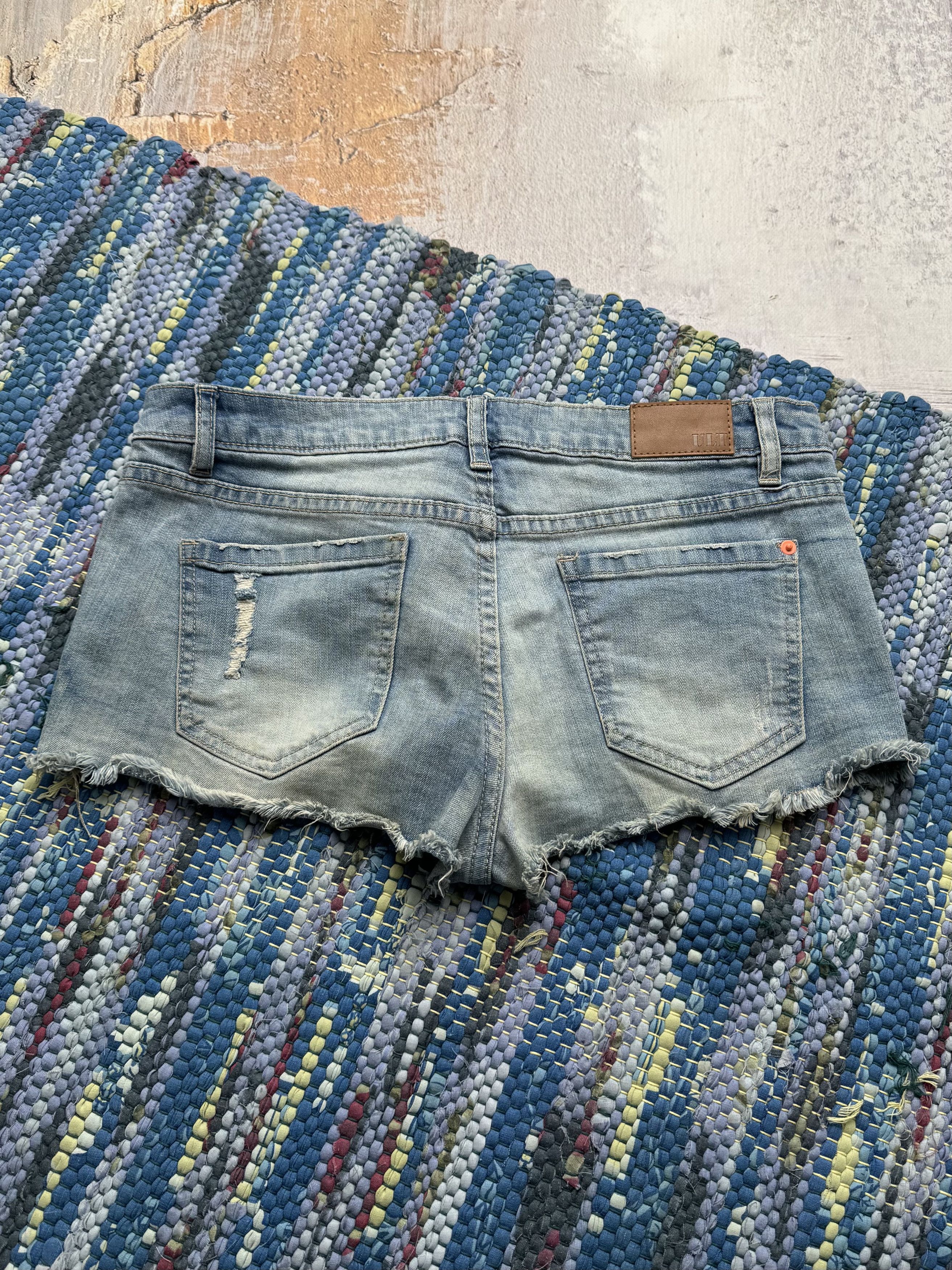 Vintage Vintage Denim Mini Shorts D15 Size 30" / US 8 / IT 44 - 4 Thumbnail