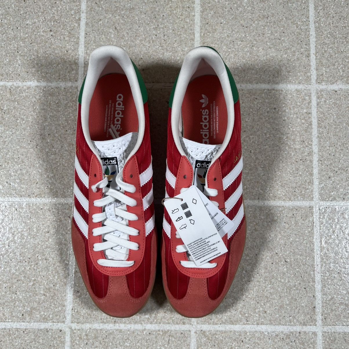 Adidas Adidas Gazelle Indoor Olympic Pack Red Green White 10.5 Size US 10.5 / EU 43-44 - 2 Thumbnail