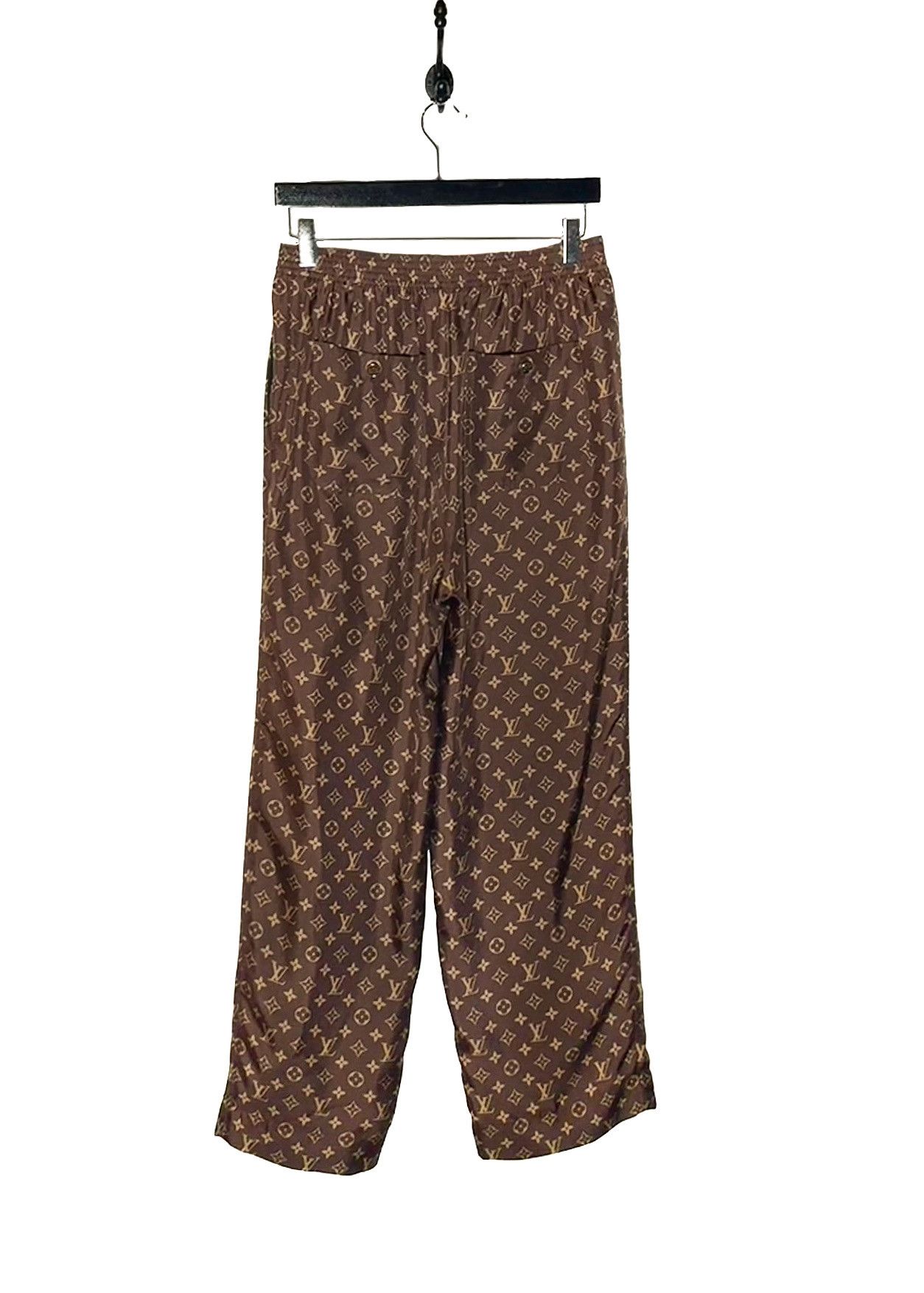 Louis Vuitton Louis Vuitton Brown Monogram Silk Jogger Pants Size 28" / US 6 / IT 42 - 3 Thumbnail