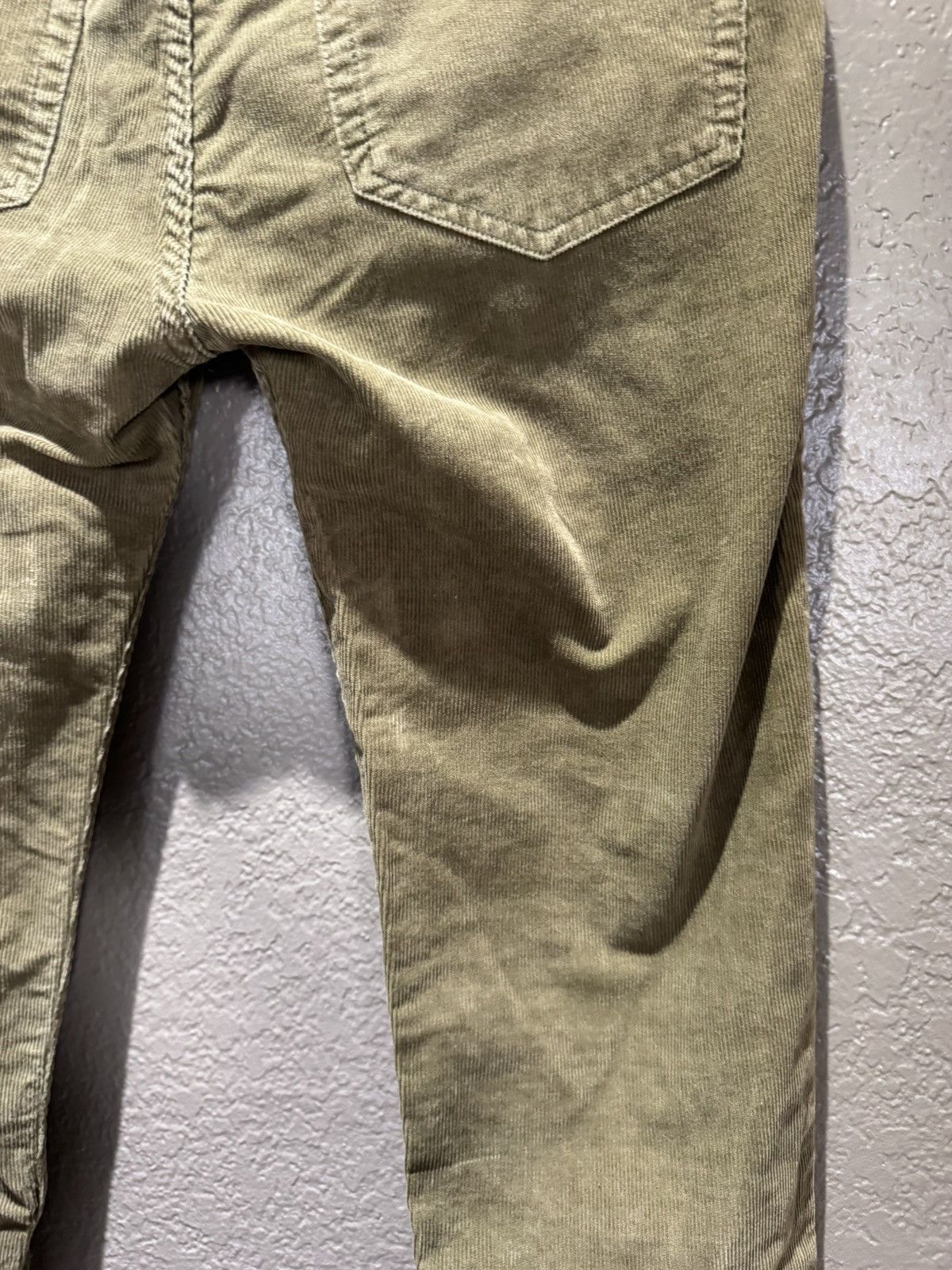 Acne Studios Acne Studios Green Olive Corduroy Pants Fine Soft Faded Slim Size US 30 / EU 46 - 12 Thumbnail