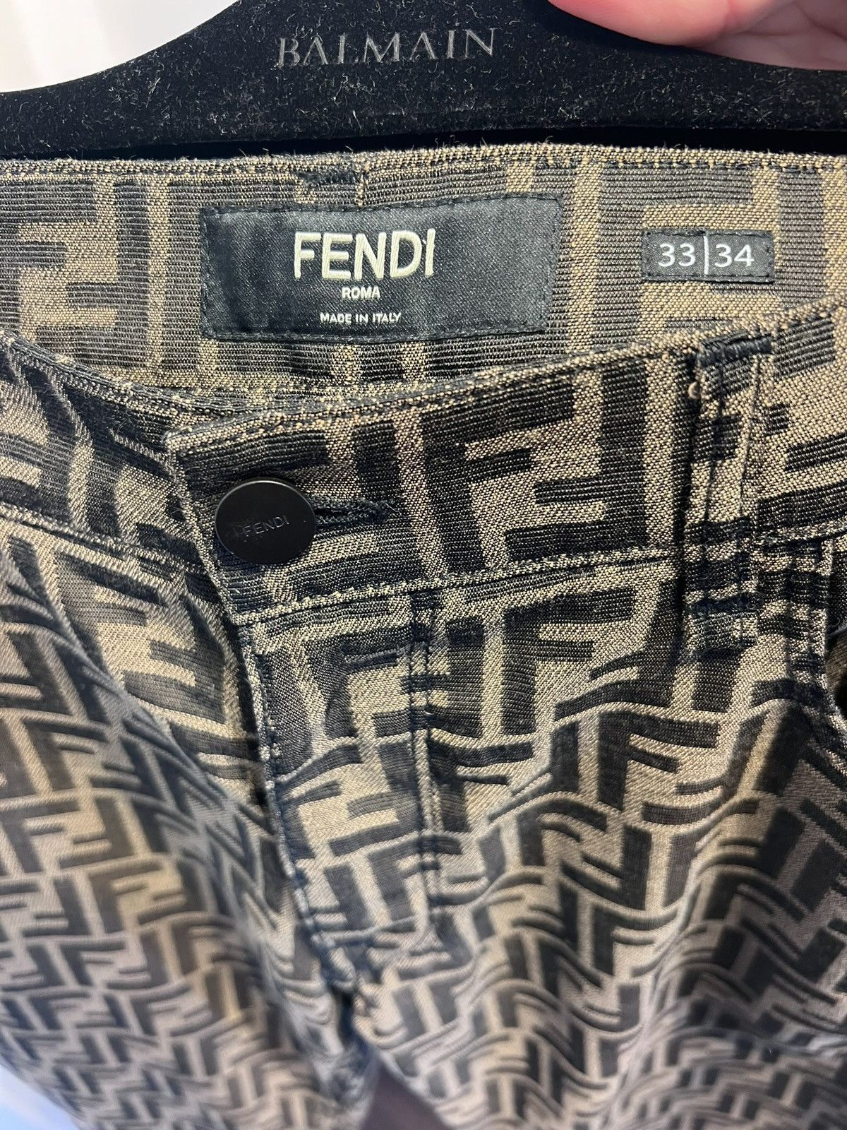 Fendi Fendi Jean Jacquard Size US 33 - 5 Thumbnail