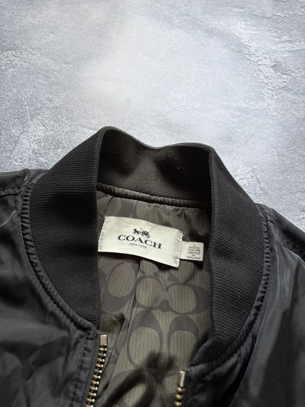 Coach Coach Luxury Monogram MA-1 Nylon Bomber Jacket Size L Rare Size US L / EU 52-54 / 3 - 9 Thumbnail