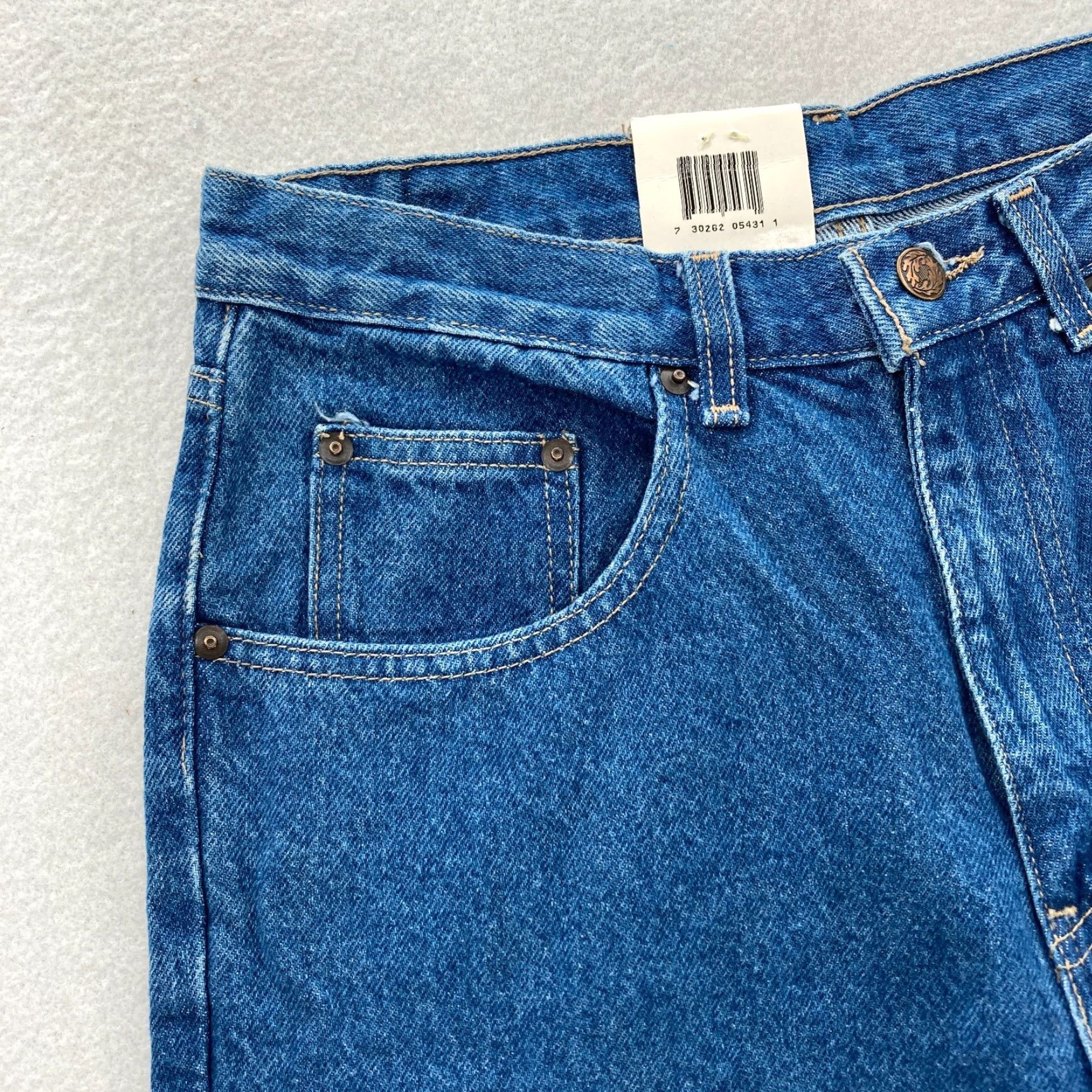 Denime VINTAGE John Henry Jeans Mens 30x30 Relaxed Fit Straight Blue Denim Pant NWT Pants Mens 30 Blue Denim Straight Jeans John Henry Size US 30 / EU 46 - 4 Thumbnail