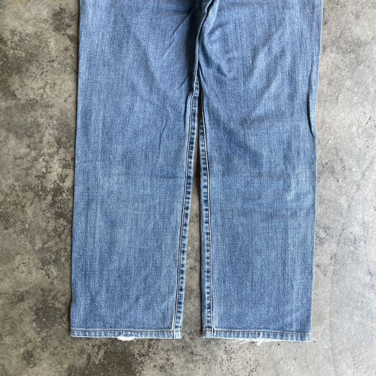Wrangler 🔥Vintage Wrangler W0344 Washed Ripped Distress Denim Jeans Size US 33 - 6 Thumbnail