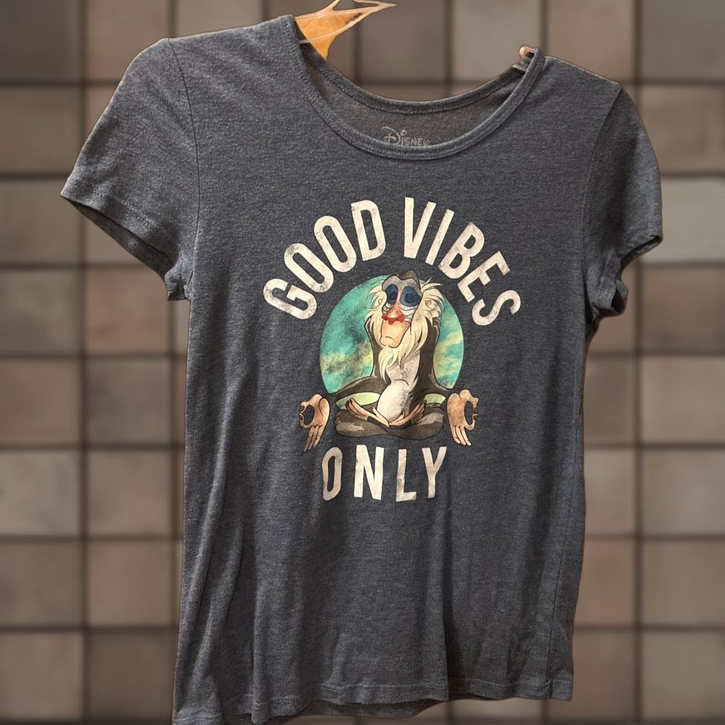 Disney Disney Heather Blue Good Vibes Only adult S women’s shirt Rafiki Lion King Size S / US 4 / IT 40 - 1 Thumbnail