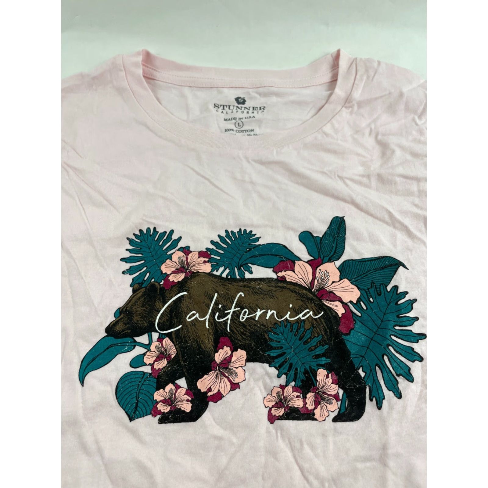 Vintage Stunner California Shirt Womens Large Pink California Raw Hem NEW Size L / US 10 / IT 46 - 3 Thumbnail
