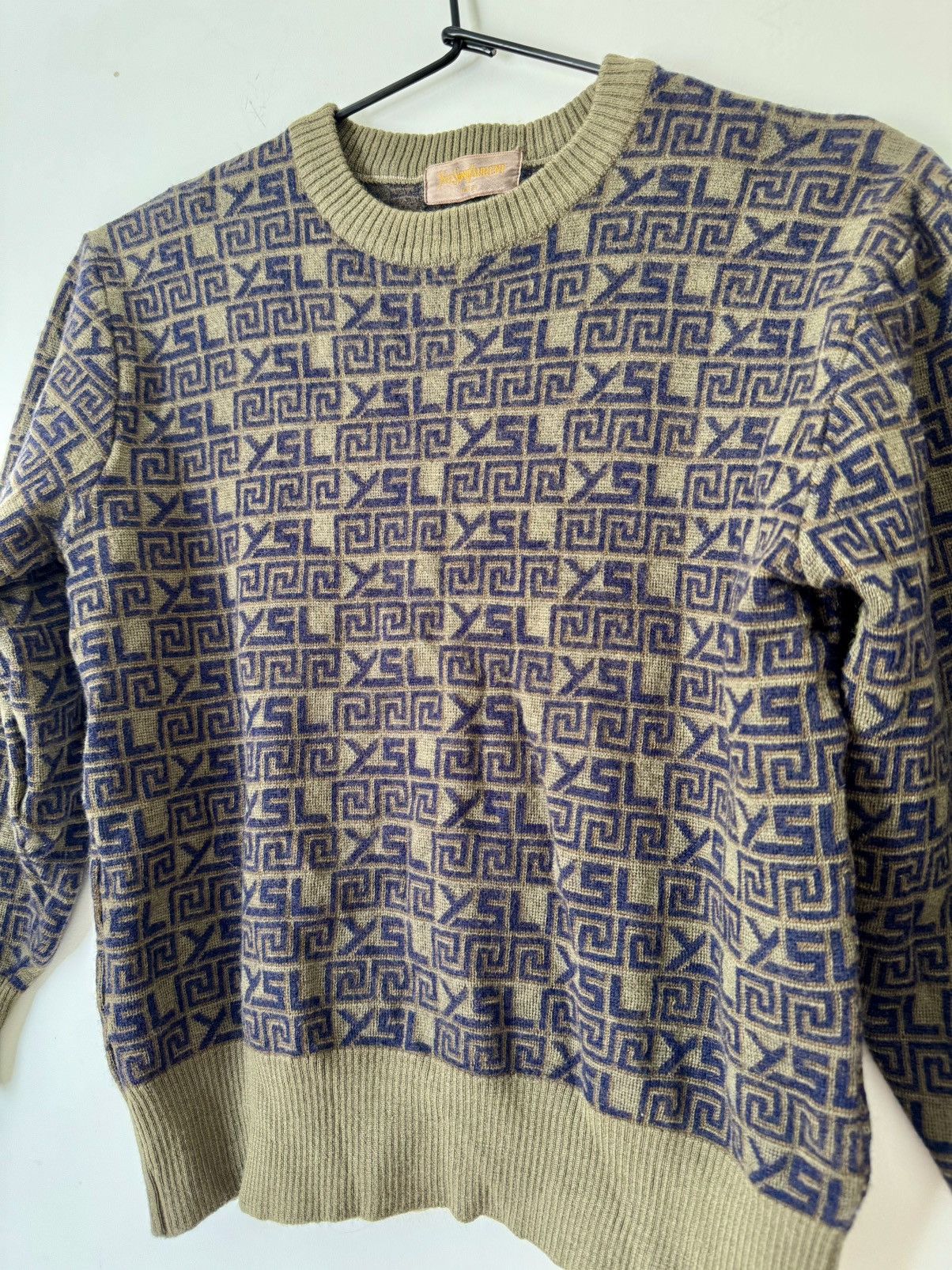 Vintage × Yves Saint Laurent Yves Saint Laurent ysl grey sweater Size S / US 4 / IT 40 - 2 Thumbnail