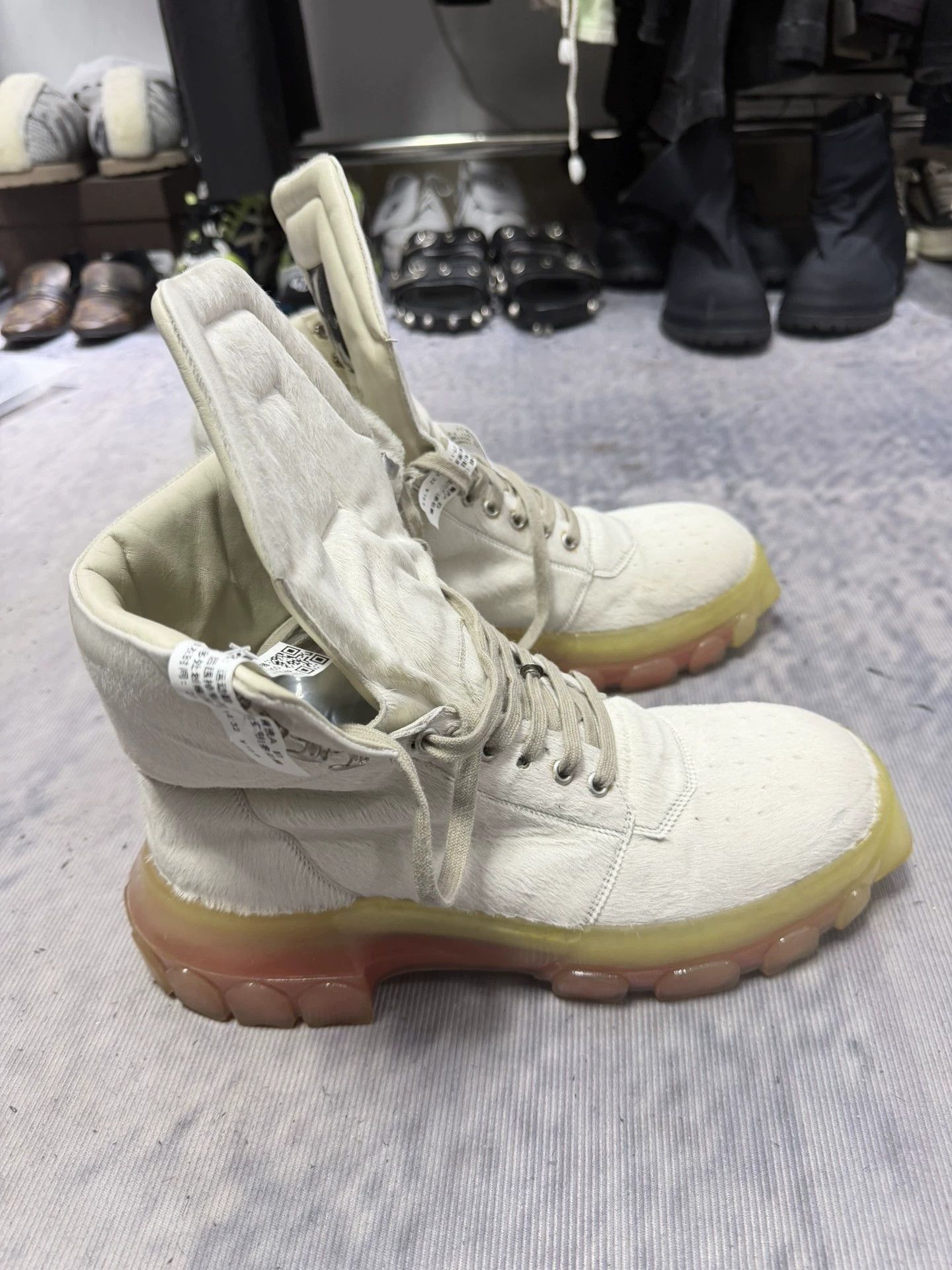 Rick Owens Rick Owens 20SS Main Line Rainbow Sole Tank Boots Size US 9.5 / EU 42-43 - 4 Thumbnail