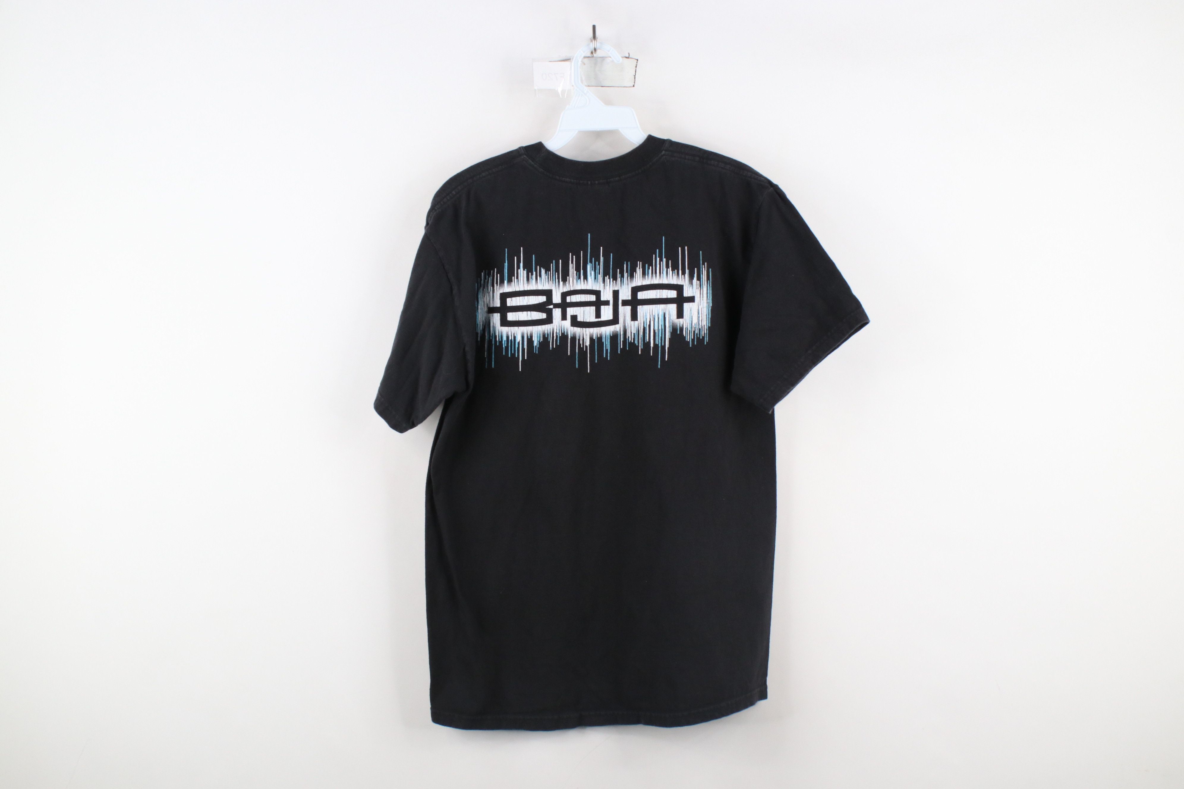 Vintage Vintage 90s Y2K Spell Out Baja Boats Pocket T-Shirt Black Size US M / EU 48-50 / 2 - 9 Thumbnail