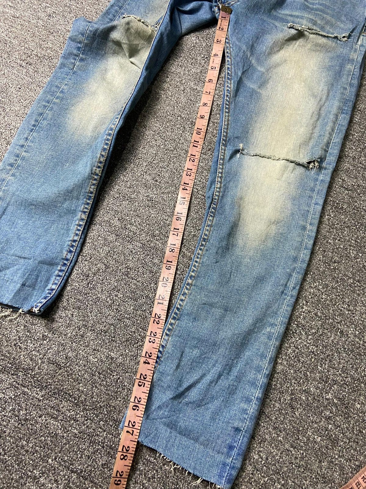 Designer × Vintage × Zara ZARA MAN 1975 Distressed Denim Ripped Jeans (131) Size US 30 / EU 46 - 6 Thumbnail
