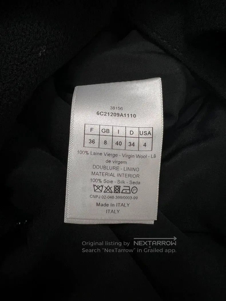 Dior Dior Black Wool Mid. Size US S / EU 44-46 / 1 - 5 Thumbnail
