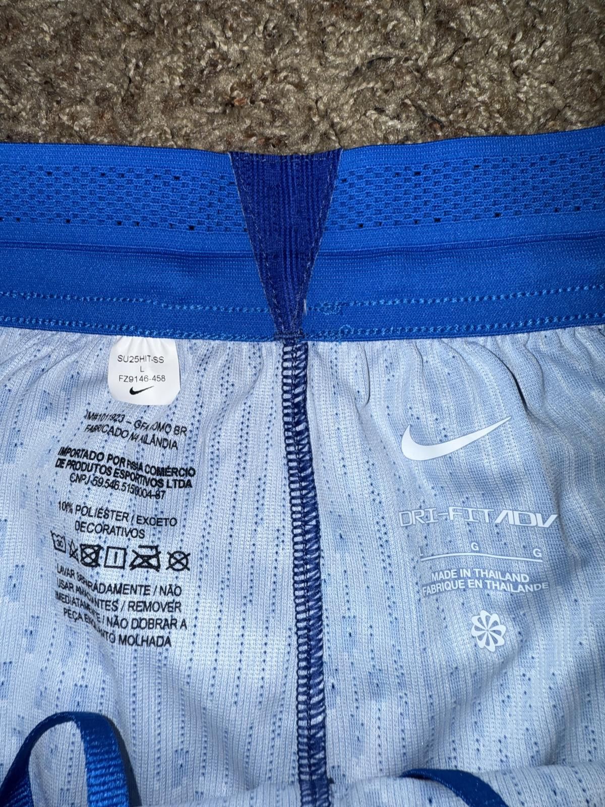 Nike Nike Brasil (Brazil) Team Issue 2025/2026 Dri-Fit ADV Soccer Shorts Sample Size US 34 / EU 50 - 2 Thumbnail