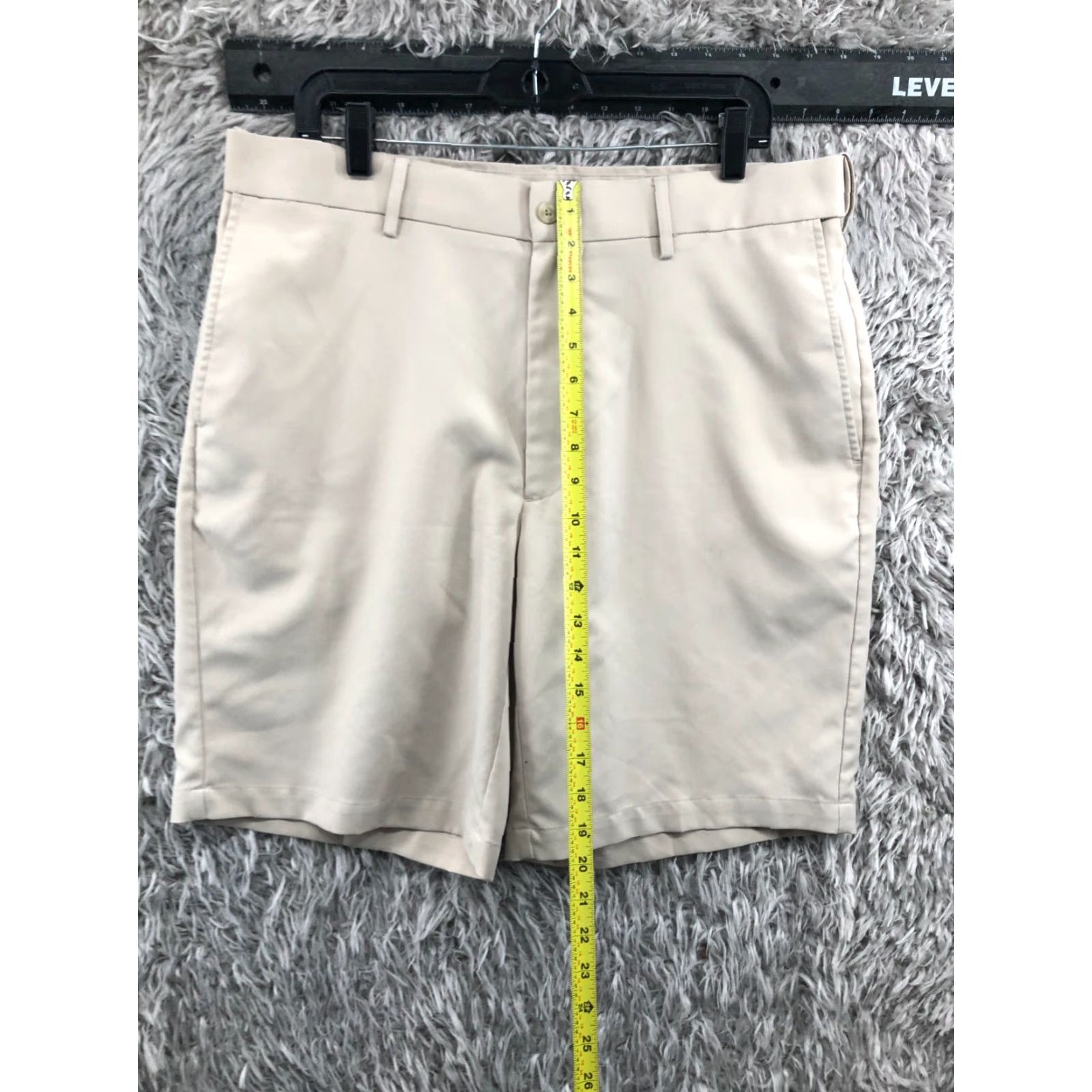 Vintage VINTAGE Grand Slam Golf Shorts Mens Size 36 Bermuda 5-Pocket Beige Regular Mid Rise Cotton Blend Microfiber Logo - 10In Inseam Size US 36 / EU 52 - 3 Thumbnail