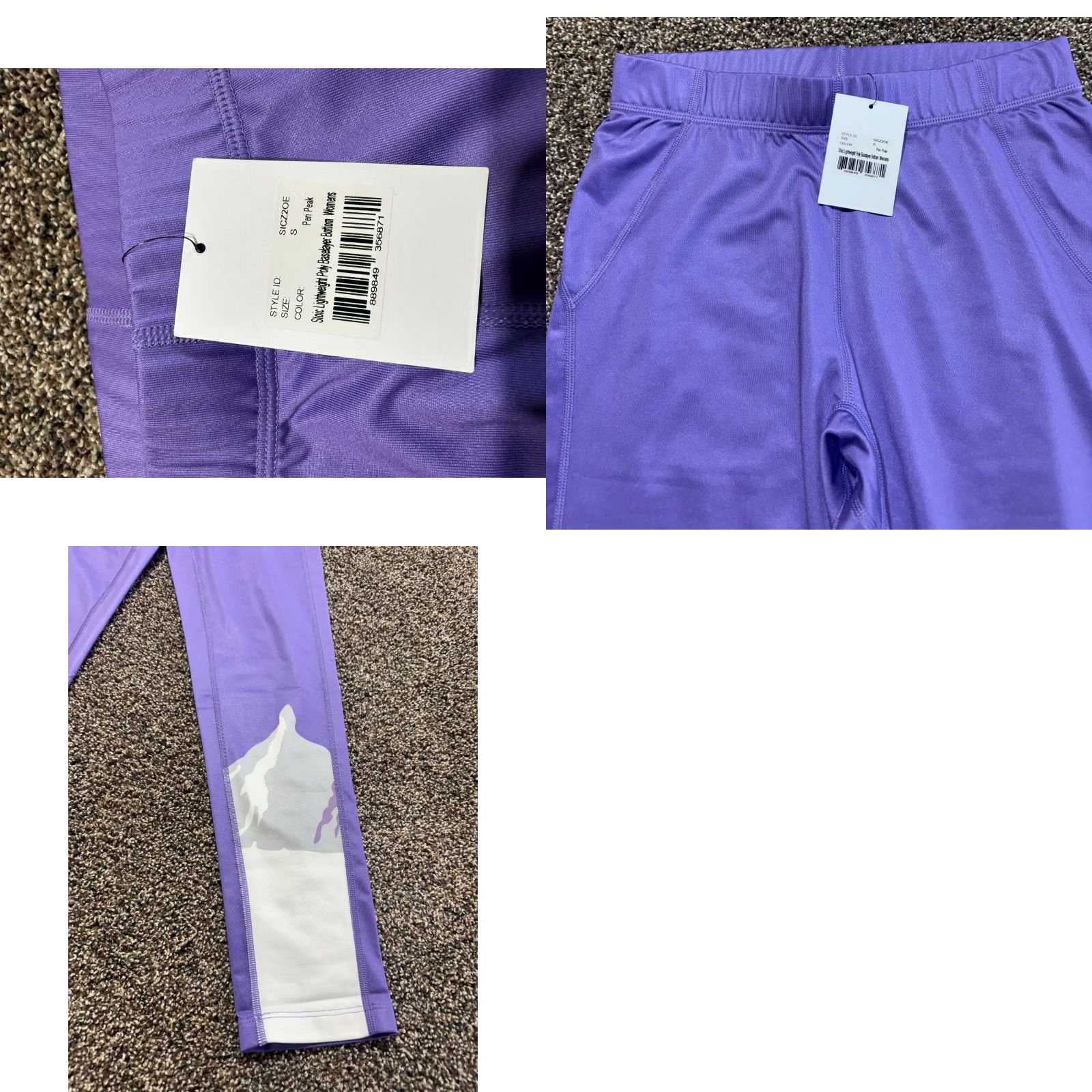 Stoic Stoic Leggings Womens Size S Purple Ankle NEW TAGS Lightweight Size 28" / US 6 / IT 42 - 8 Thumbnail