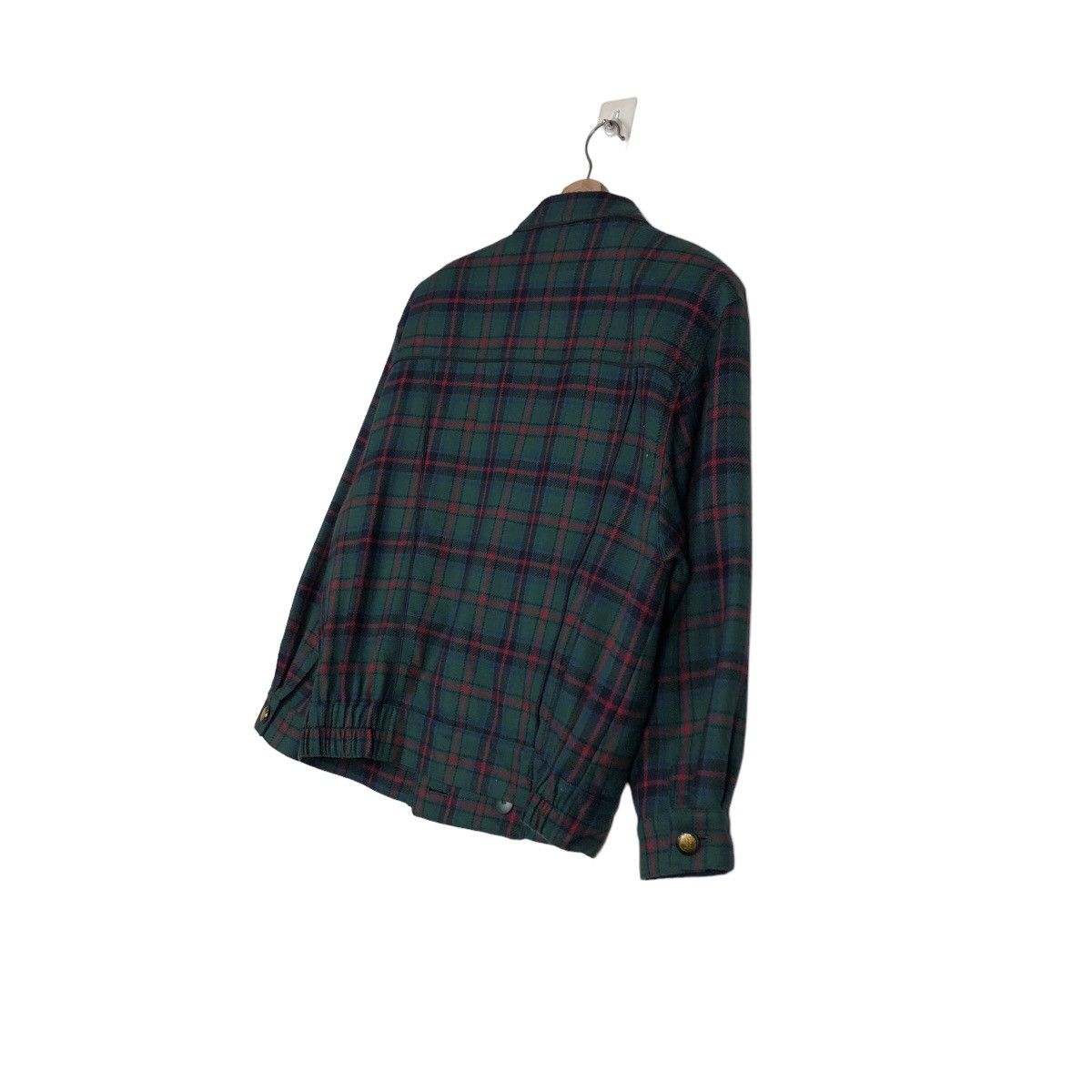 Japanese Brand 🔥Double Breast Wool Bomber Jacket Daks London Tartan Design Size US L / EU 52-54 / 3 - 10 Thumbnail