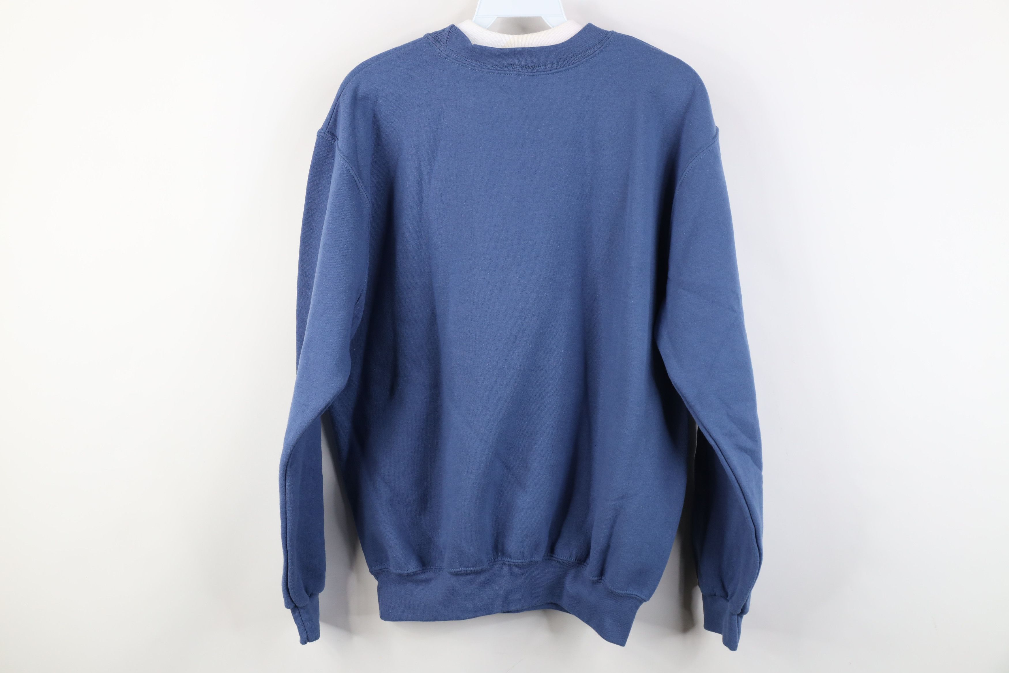 Vintage Vintage 90s Streetwear Christmas Snow Birds Sweatshirt Blue Size L / US 10 / IT 46 - 10 Thumbnail