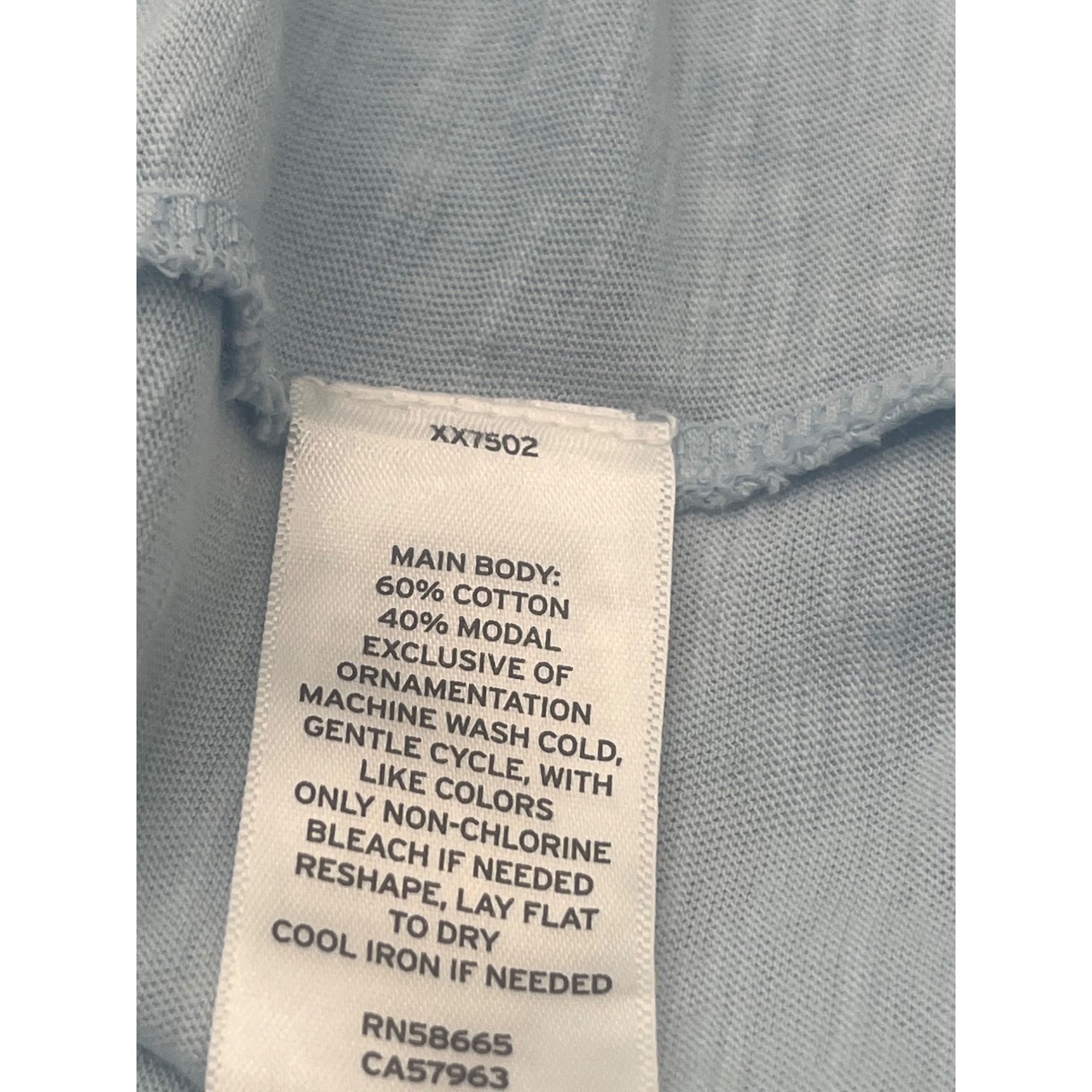 Other Caslon Embroidered Yoke Tee in Blue Falls, Sz. XXS Size XXS / US 00 / IT 34 - 7 Thumbnail