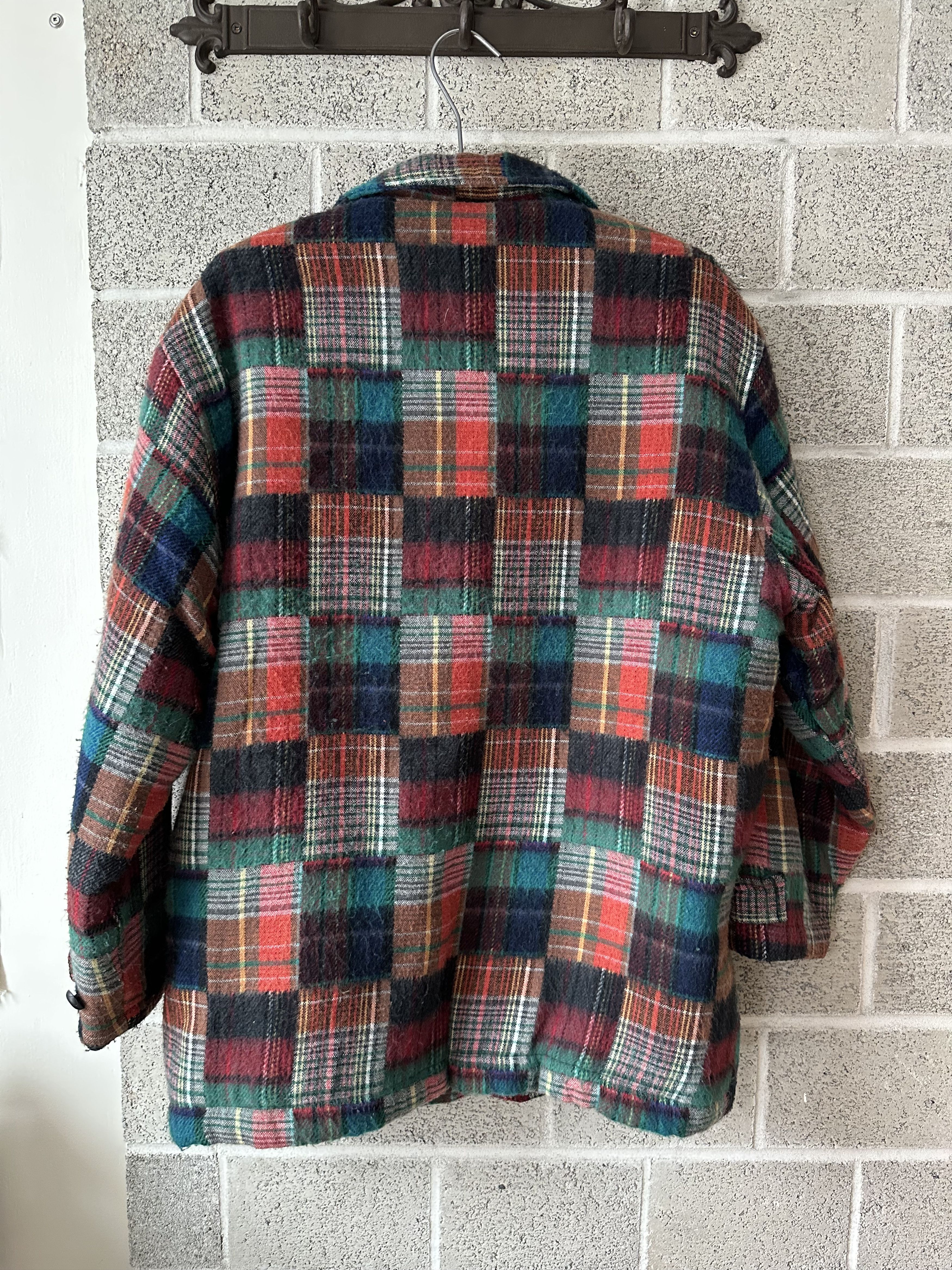 Vintage 'Our House' Vintage Plaid Cozy Shearling Jacket Size US M / EU 48-50 / 2 - 5 Thumbnail