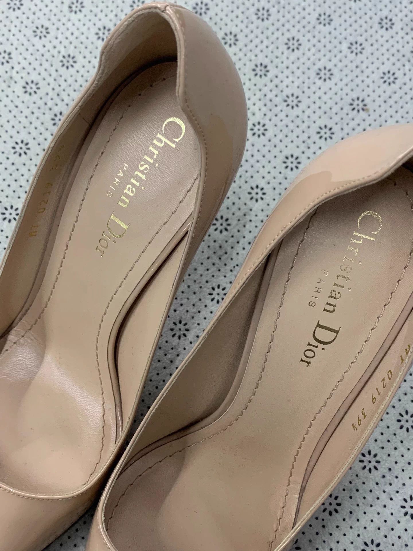 Dior Dior Nude Pink Patent Leather Heels 39.5 EU Size US 8.5 / IT 38.5 - 3 Thumbnail