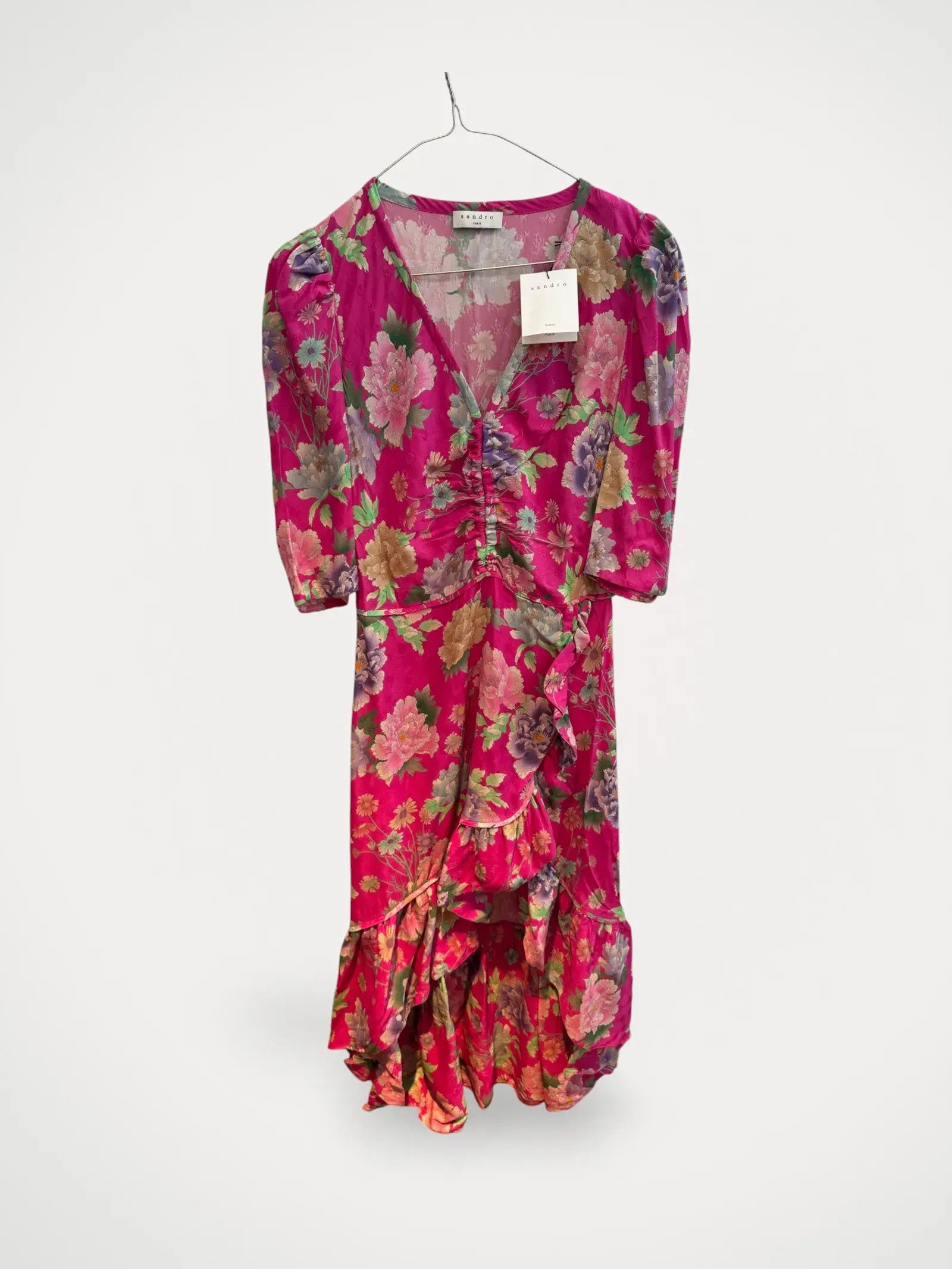 Sandro Sandro E20LEONI ROSE Dress Size XS / US 0-2 / IT 36-38 - 1 Thumbnail