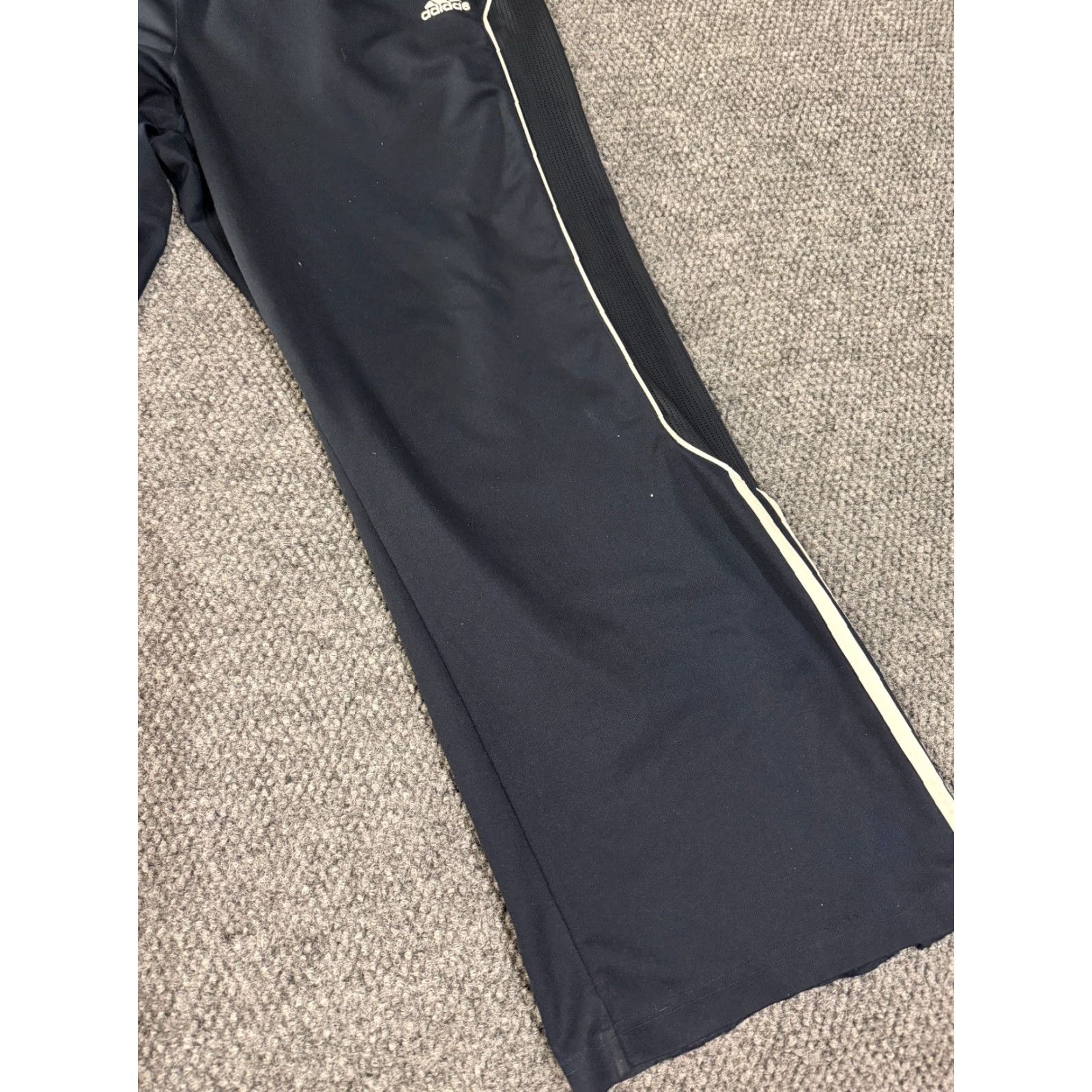 Adidas Adidas Track Pants Mens XL Blue Striped Athletic Training Soccer Pants Size US 36 / EU 52 - 3 Thumbnail