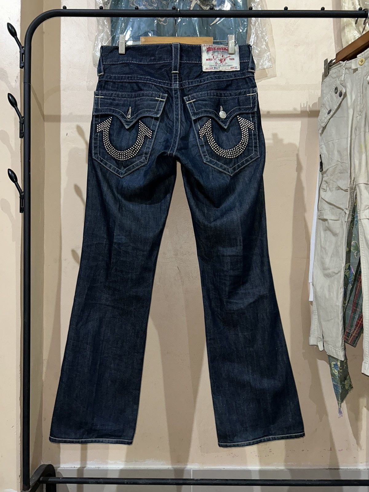 image of If Six Was Nine x True Religion “Billy” Flare Jeans Bootcut in Blue Jean, Men's (Size 32)