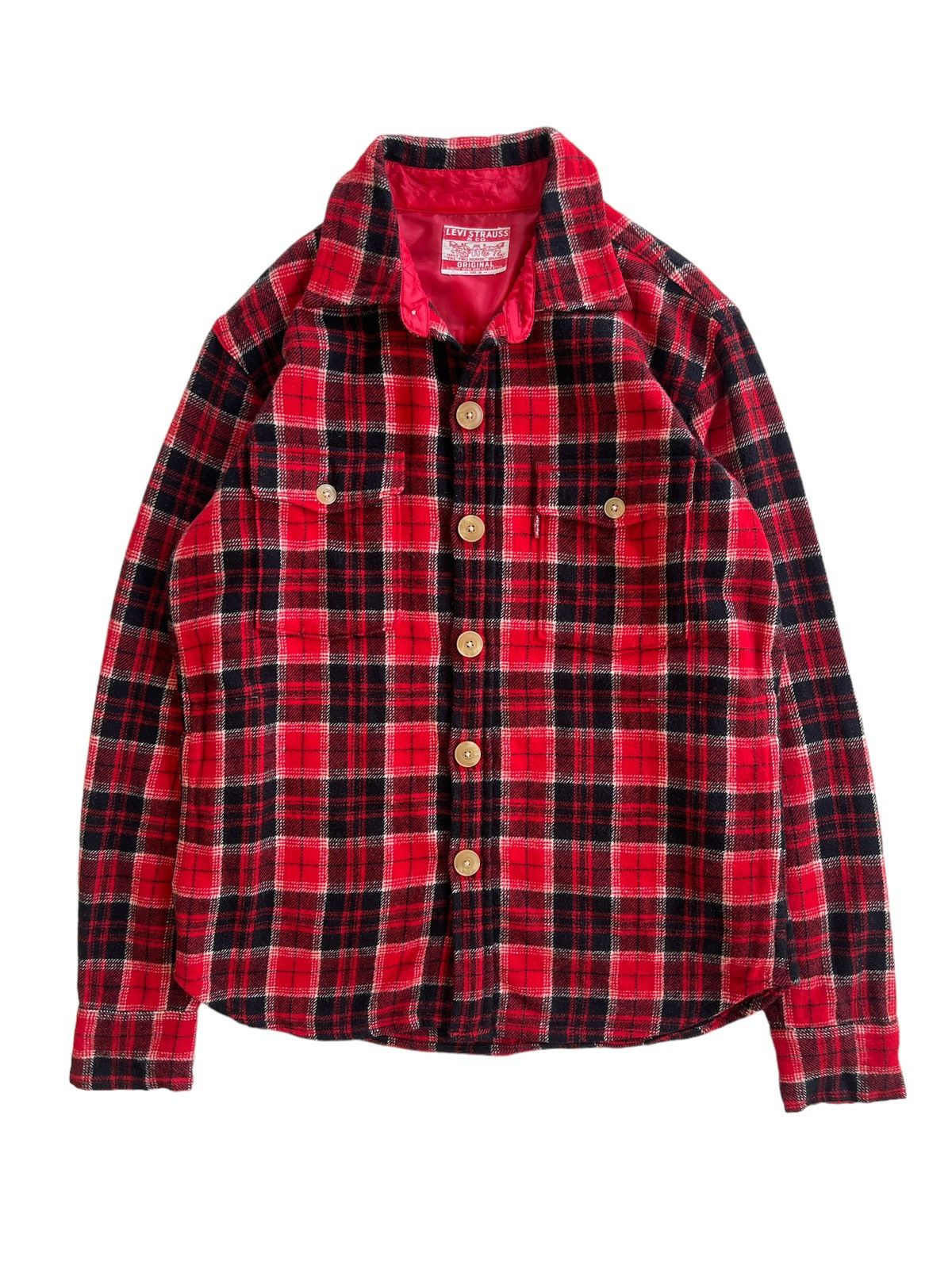 Levi's Vintage Levis Wool Tartan Flannel Size M / US 6-8 / IT 42-44 - 1 Thumbnail