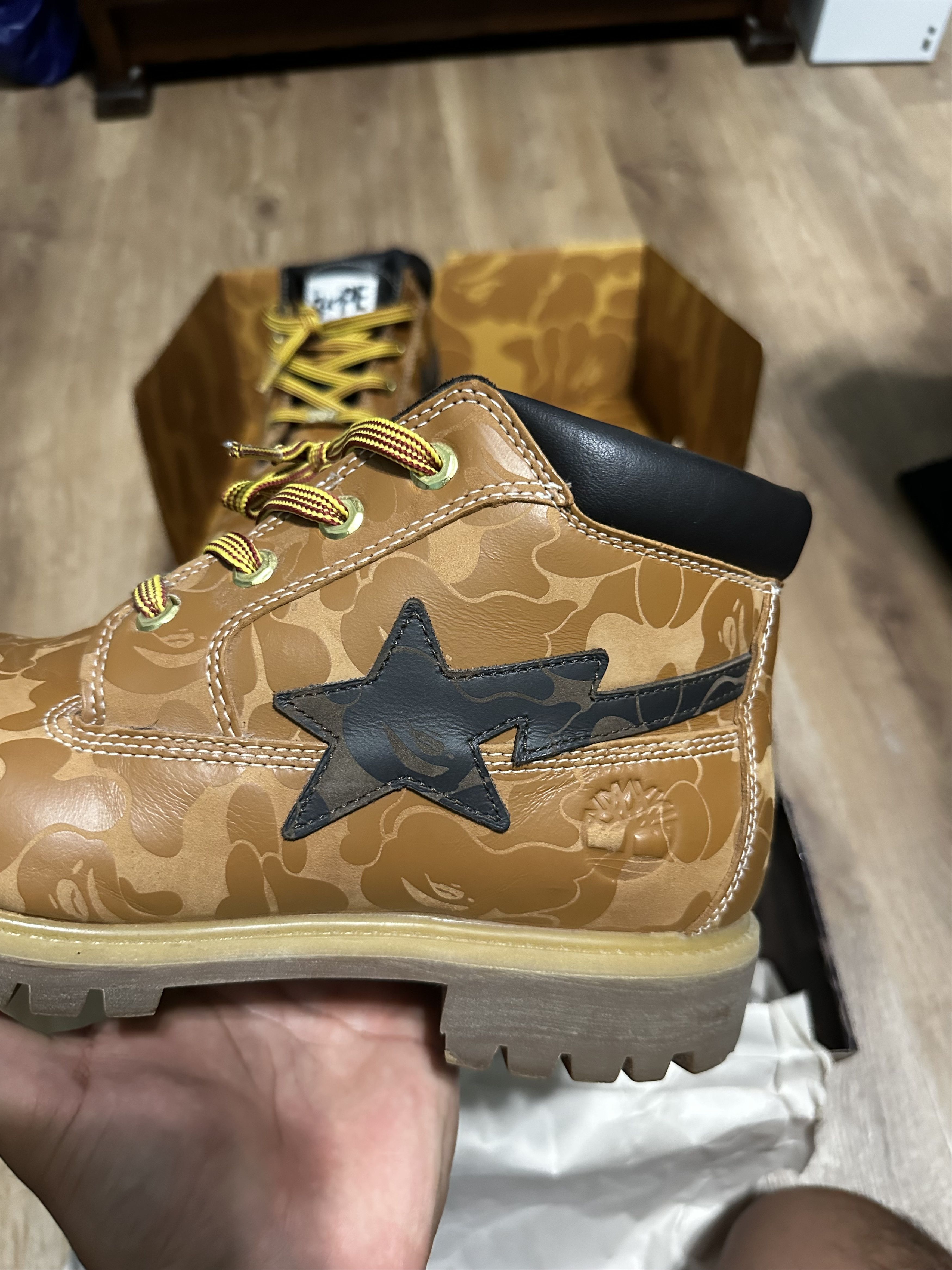 Bape × Timberland Bape X Timberland Chukka Classic Boot Wide ‘Wheat’ Size US 10.5 / EU 43-44 - 2 Thumbnail