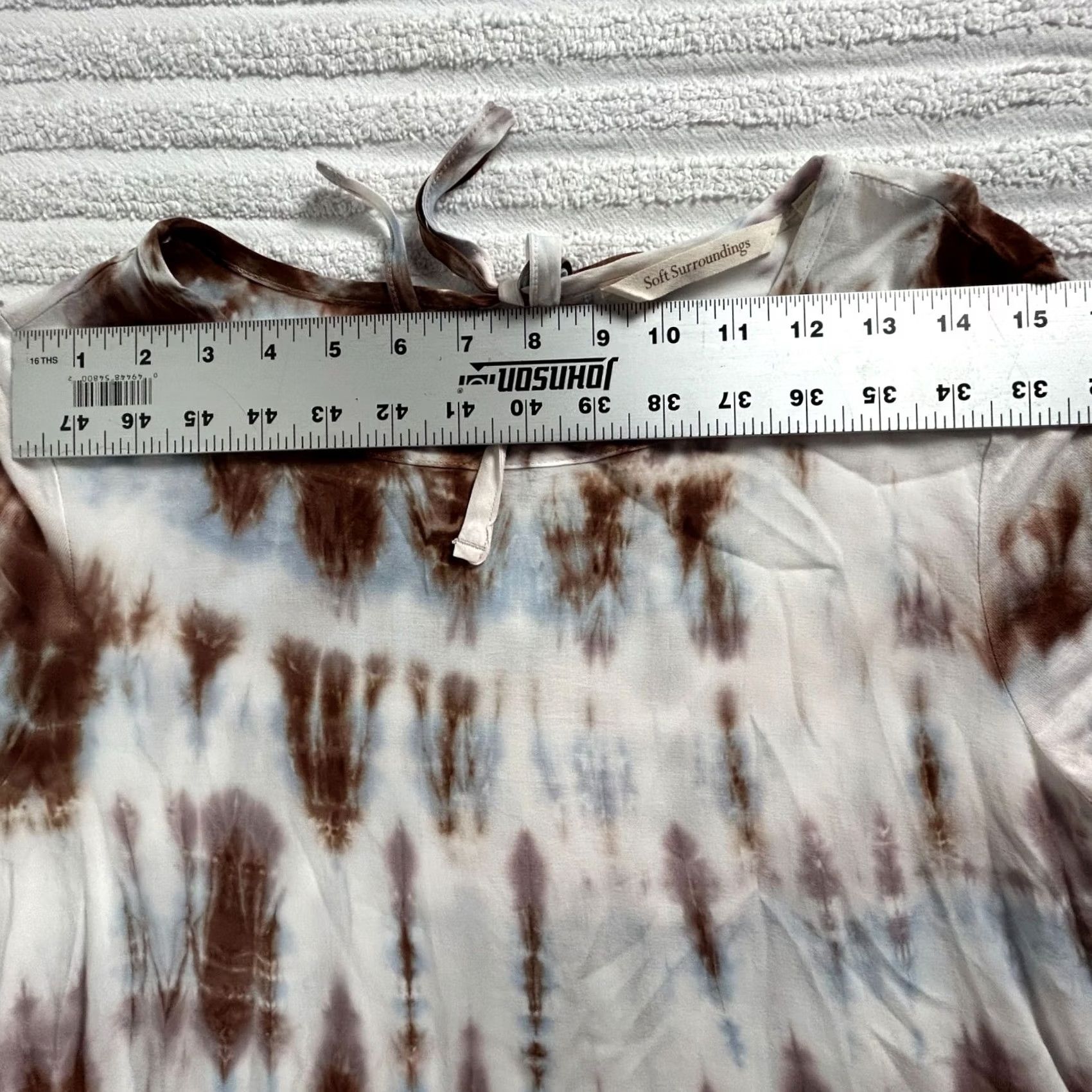 Soft Surroundings Soft Surroundings Tie-Dye Long Sleeve Tunic Top Blouse PS Brown NWOT Women Shirt Tunic Bohemian Casual P/S Brown NMPT Size S / US 4 / IT 40 - 5 Thumbnail