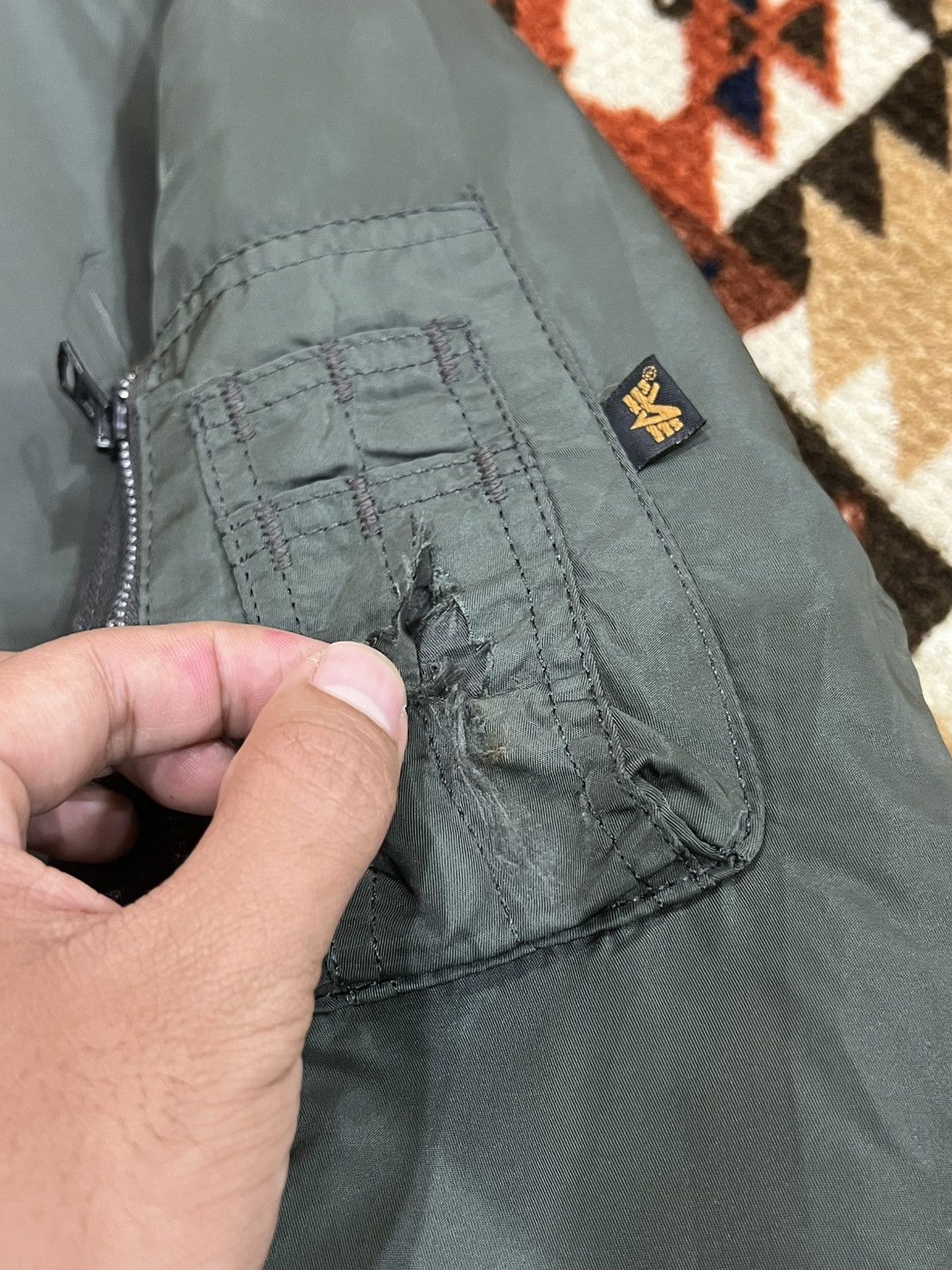 Alpha Industries Vtg USA Alpha Industries Flight Bomber Jacket Size US L / EU 52-54 / 3 - 7 Thumbnail