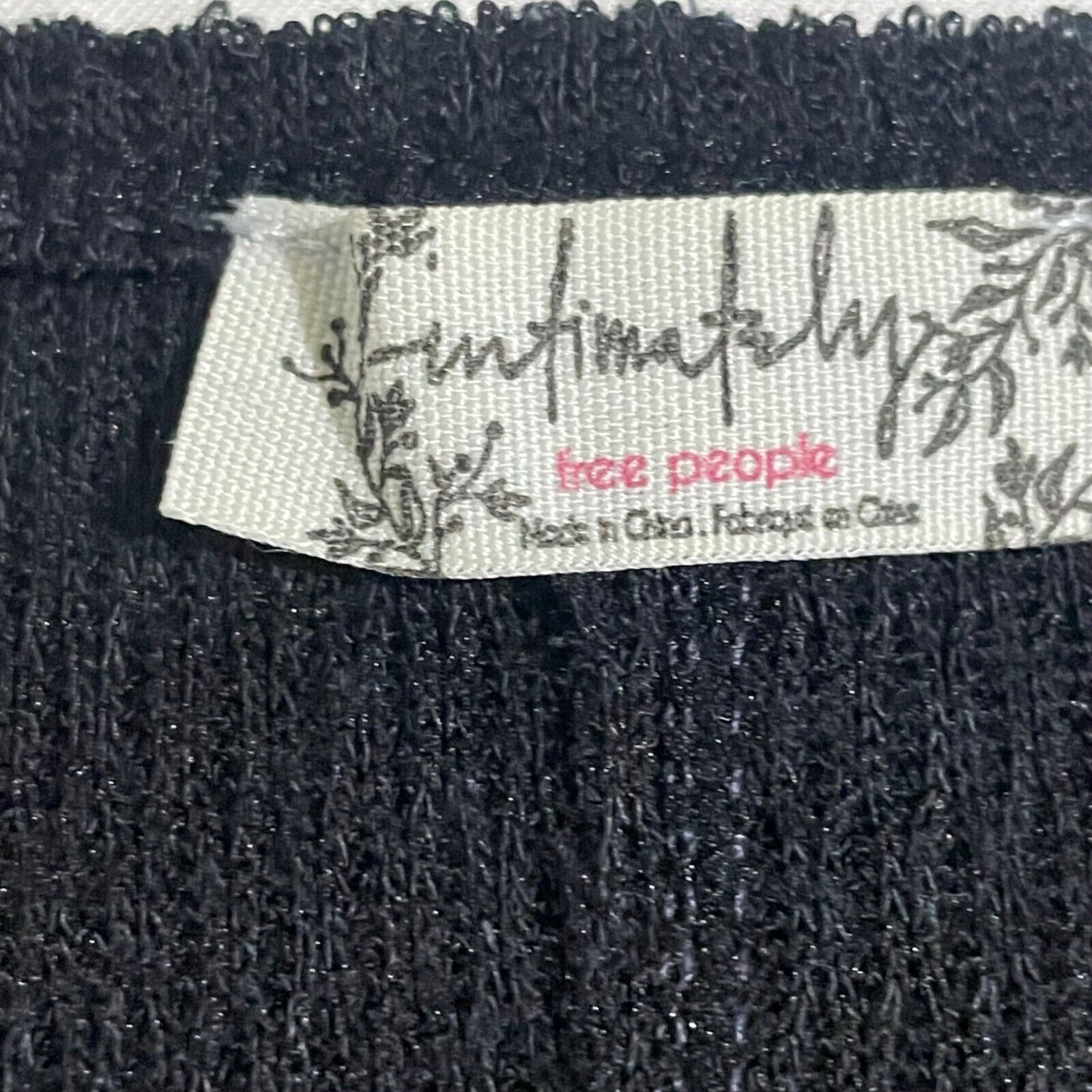 Free People Free People Bodysuit Sloane Thermal Button Neck Black Large Size L / US 10 / IT 46 - 10 Thumbnail